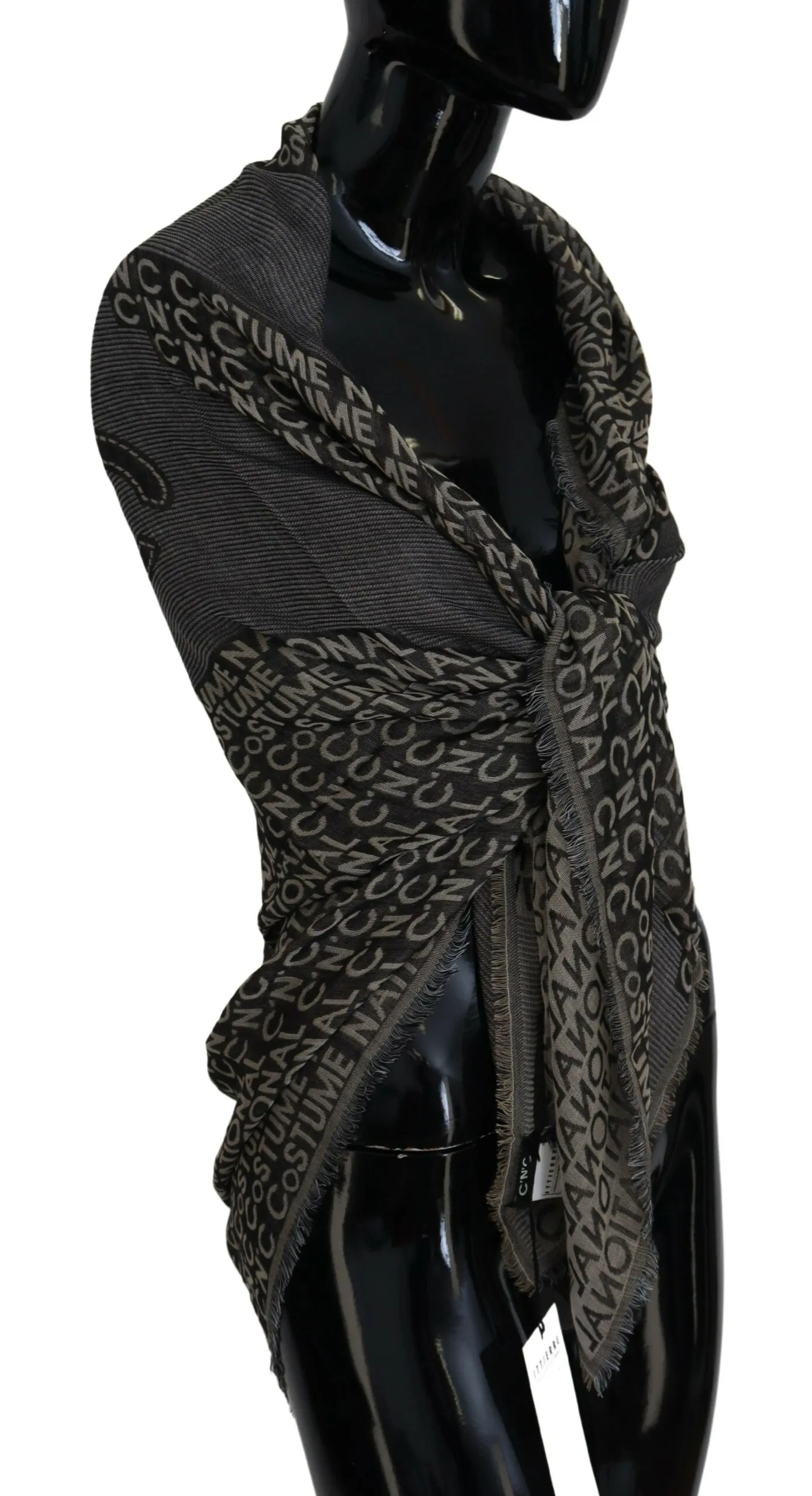 Costume National Women's Chic Fringed Viscose-Silk Scarf