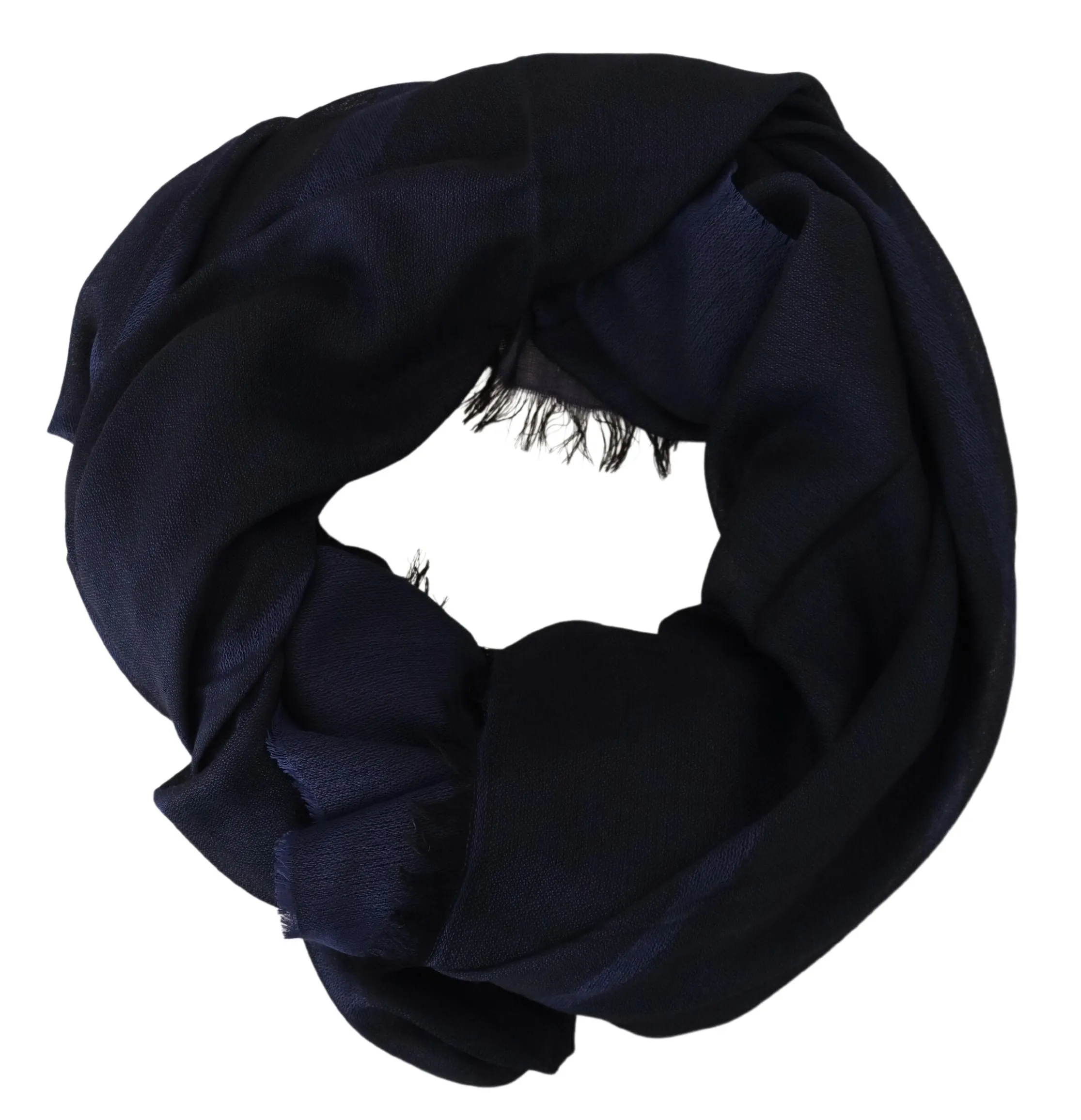 GF Ferre Women's Elegant Fringed Wool Blend Scarf