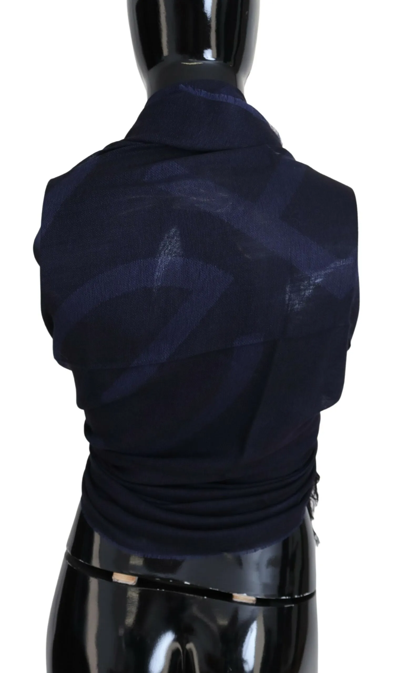 GF Ferre Women's Elegant Fringed Wool Blend Scarf