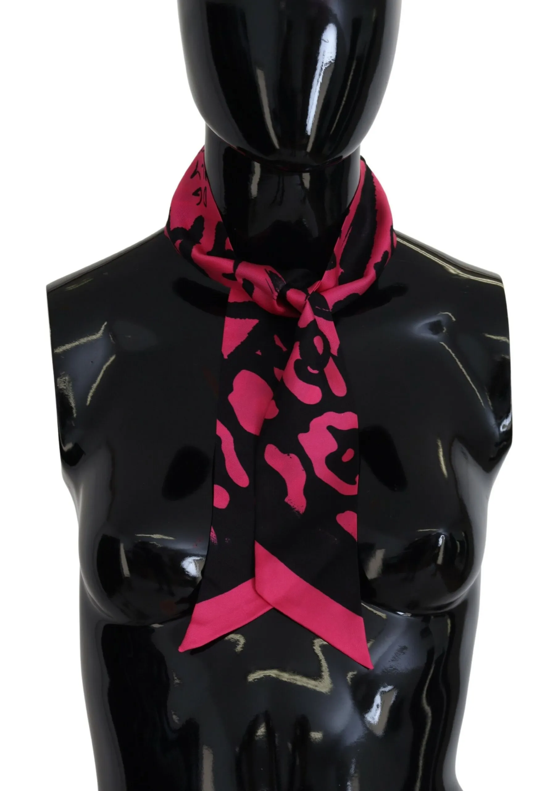 Dolce & Gabbana Women's Elegant Silk Bandeau Scarf in Pink