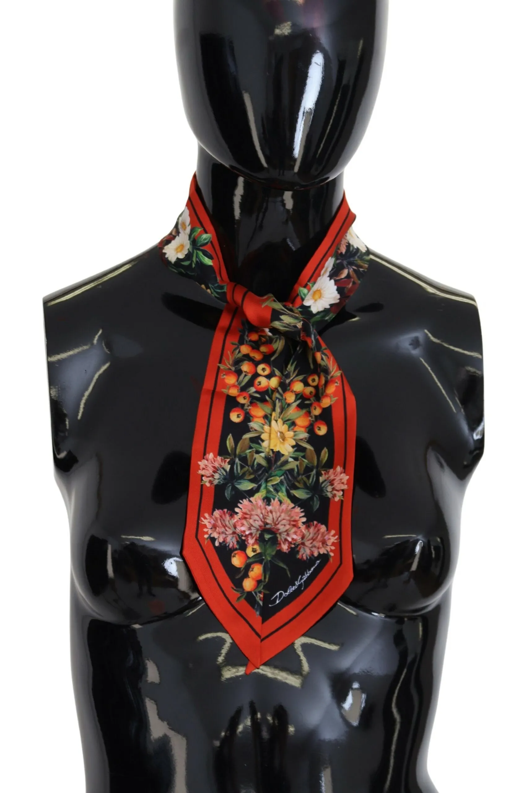 Dolce & Gabbana Women's Chic Floral Silk Bandeau Scarf