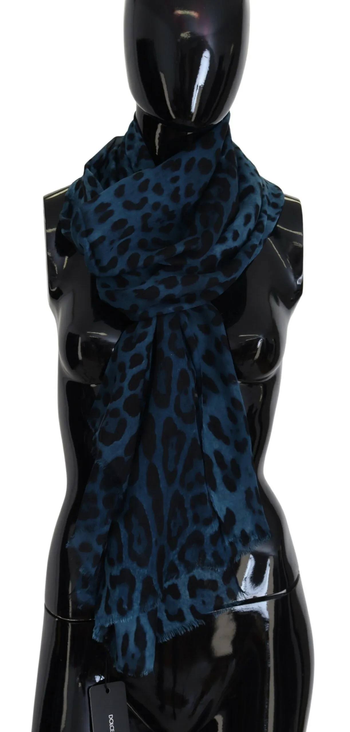 Dolce & Gabbana Women's Elegant Leopard Silk Scarf