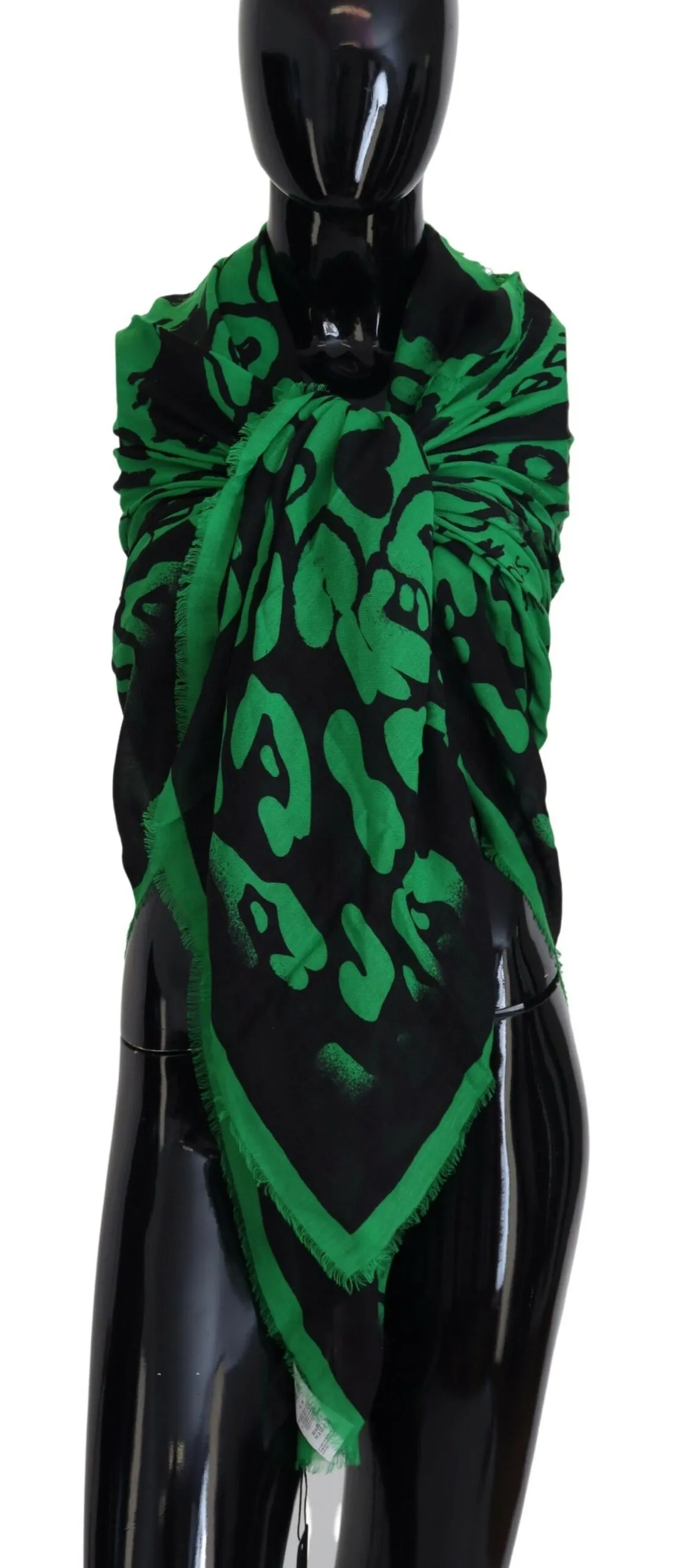 Dolce & Gabbana Women's Elegant Green Square Scarf