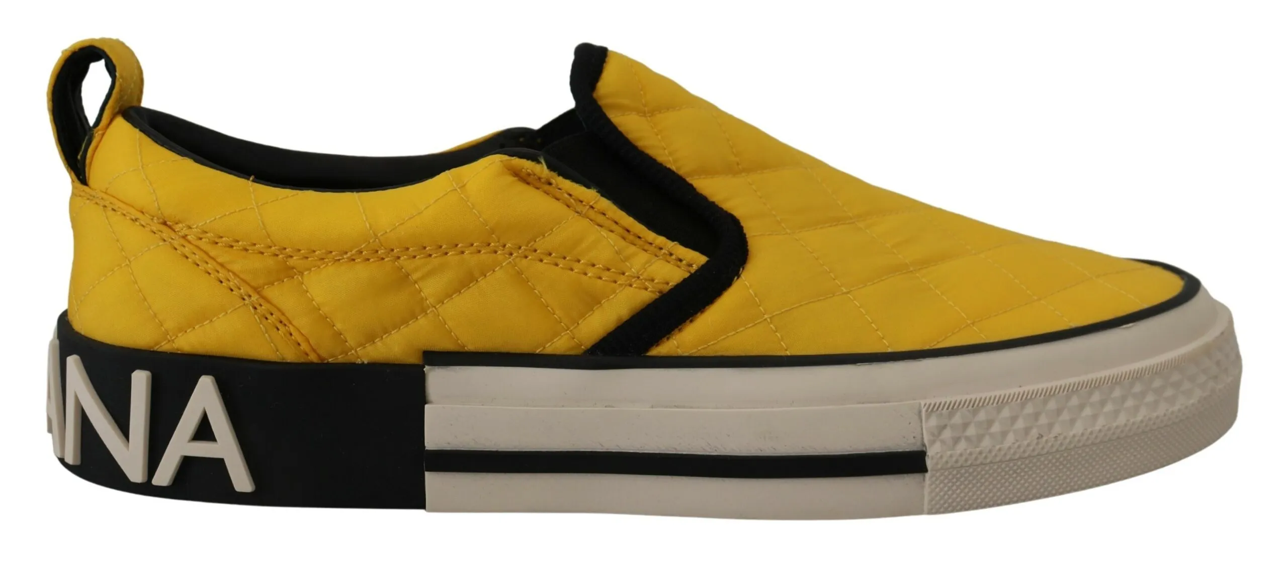 Dolce & Gabbana Women's Chic Yellow Slip-On Sneakers for Women