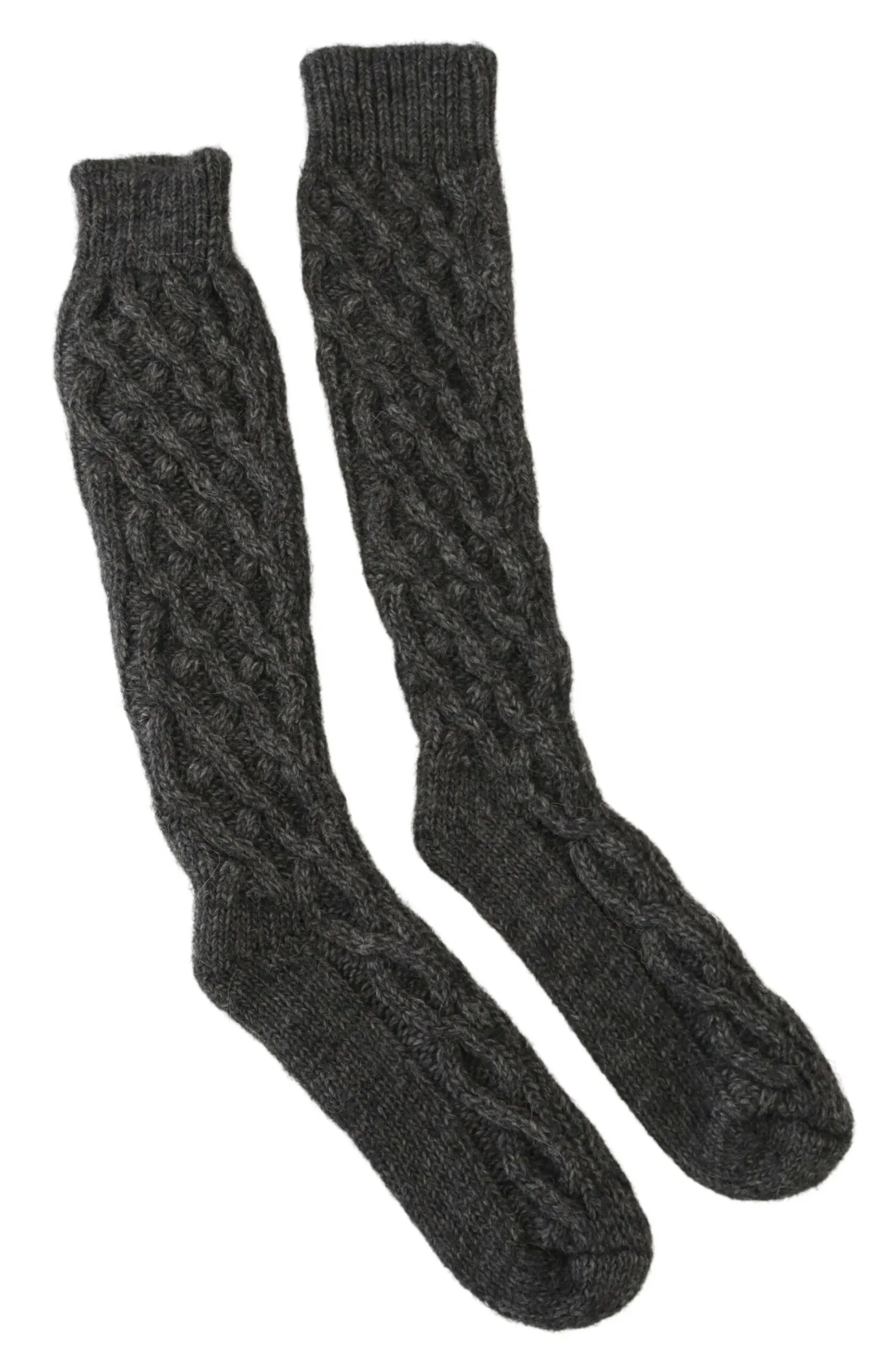 Dolce & Gabbana Women's Classic Grey Wool-Blend Italian Socks