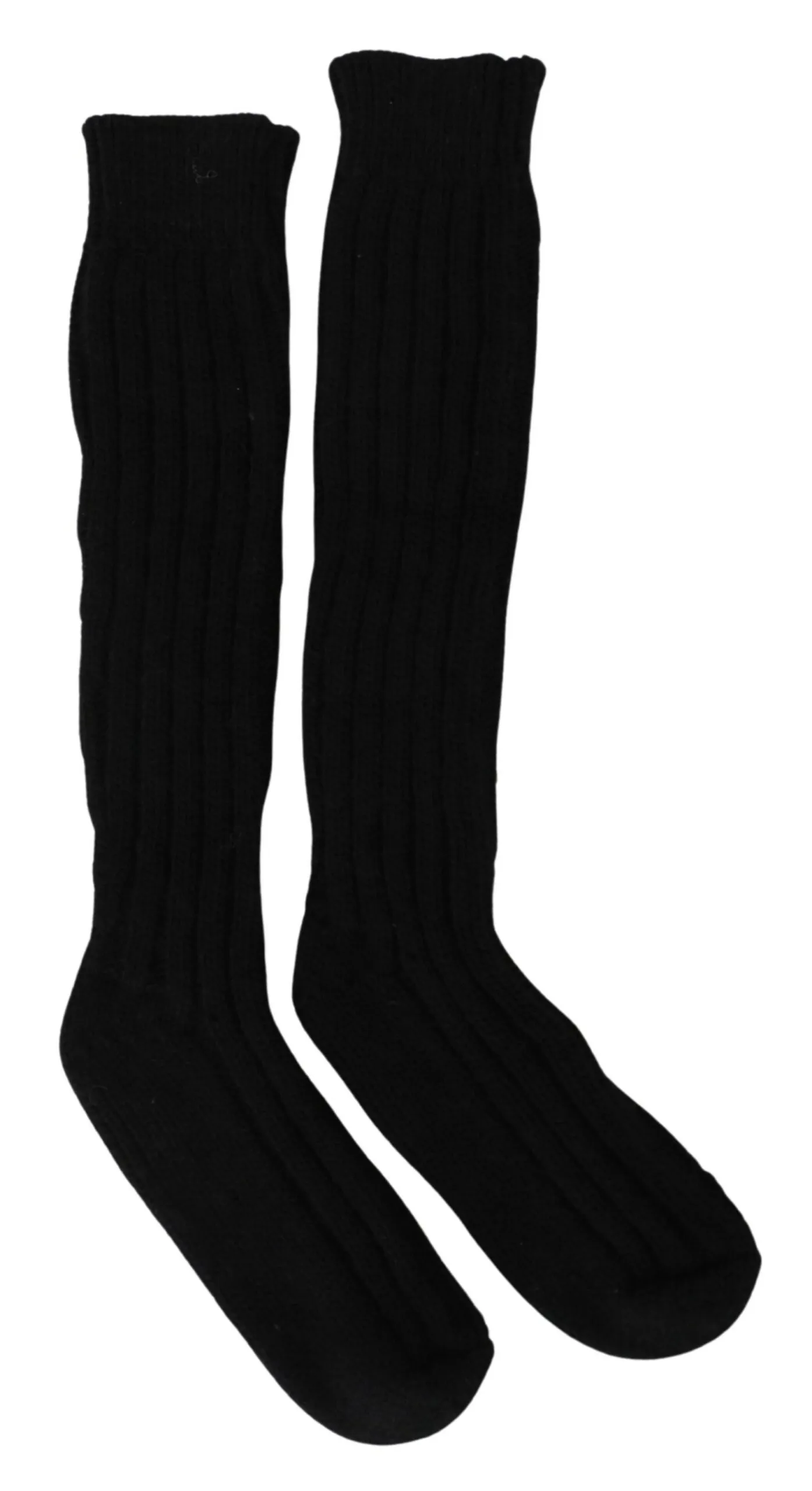 Dolce & Gabbana Women's Elegant Black Over-the-Calf Knit Socks