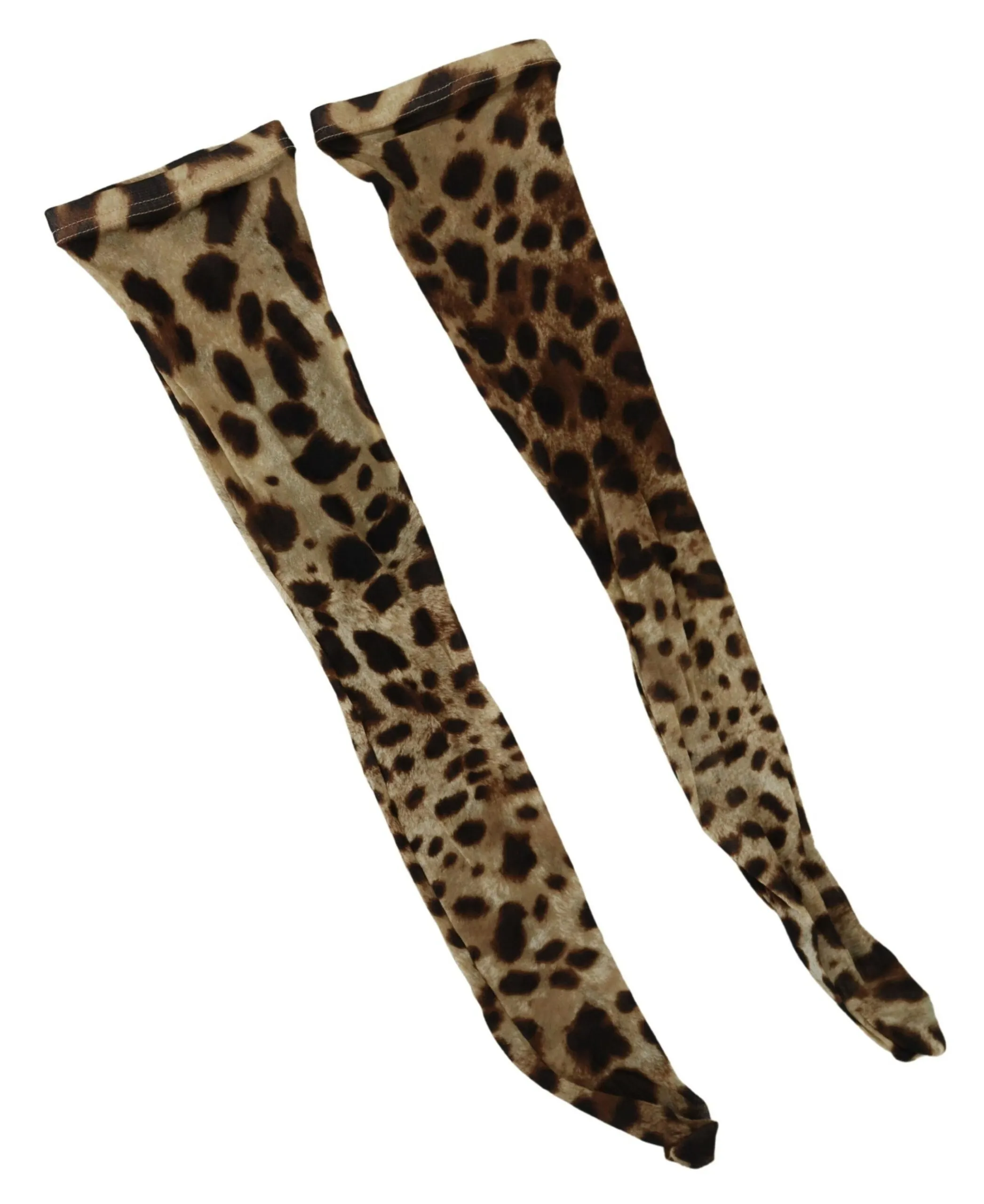 Dolce & Gabbana Women's Chic Brown Mid-Calf Designer Socks