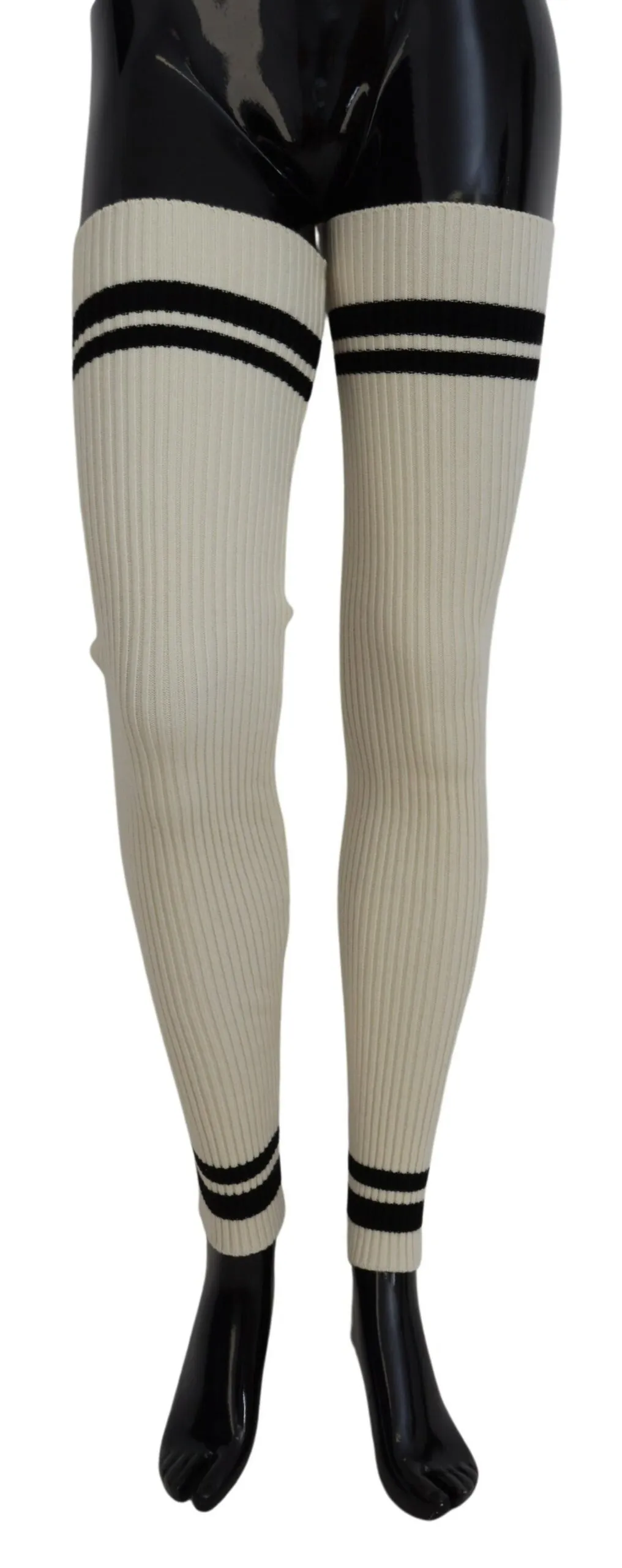 Dolce & Gabbana Women's Chic Virgin Wool Blend Leg Warmer Socks