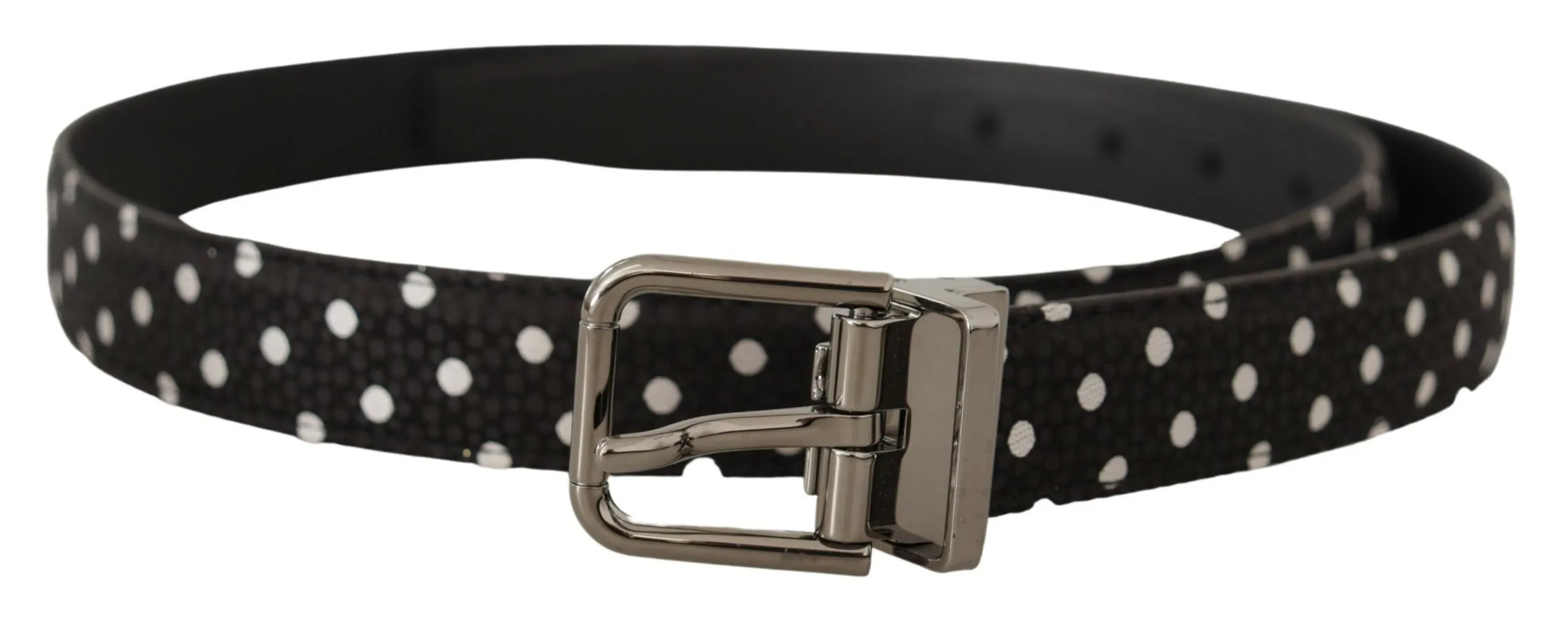 Dolce & Gabbana Men's Chic Polka Dot Leather Belt