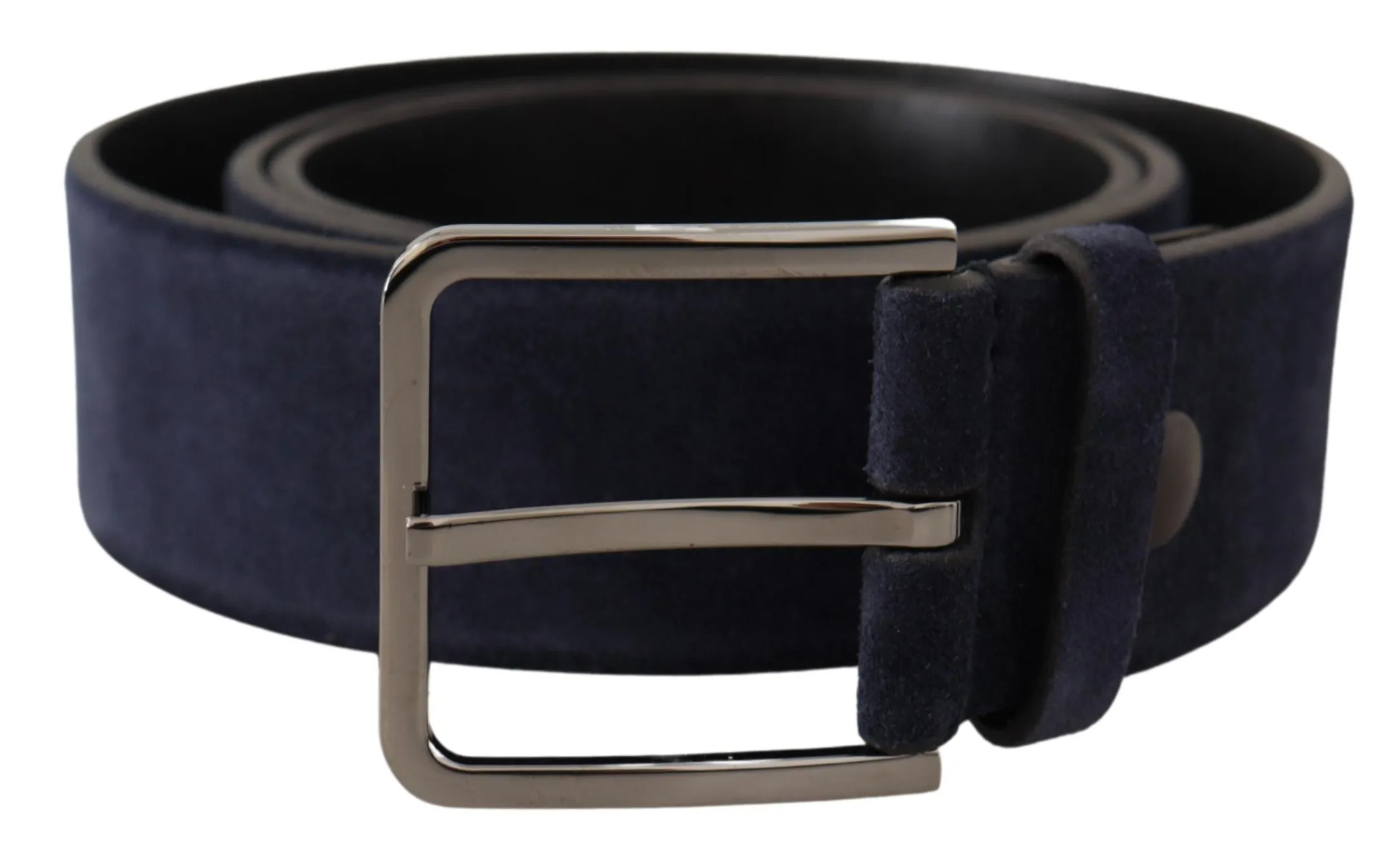 Dolce & Gabbana Men's Navy Elegance Velvet Leather Belt