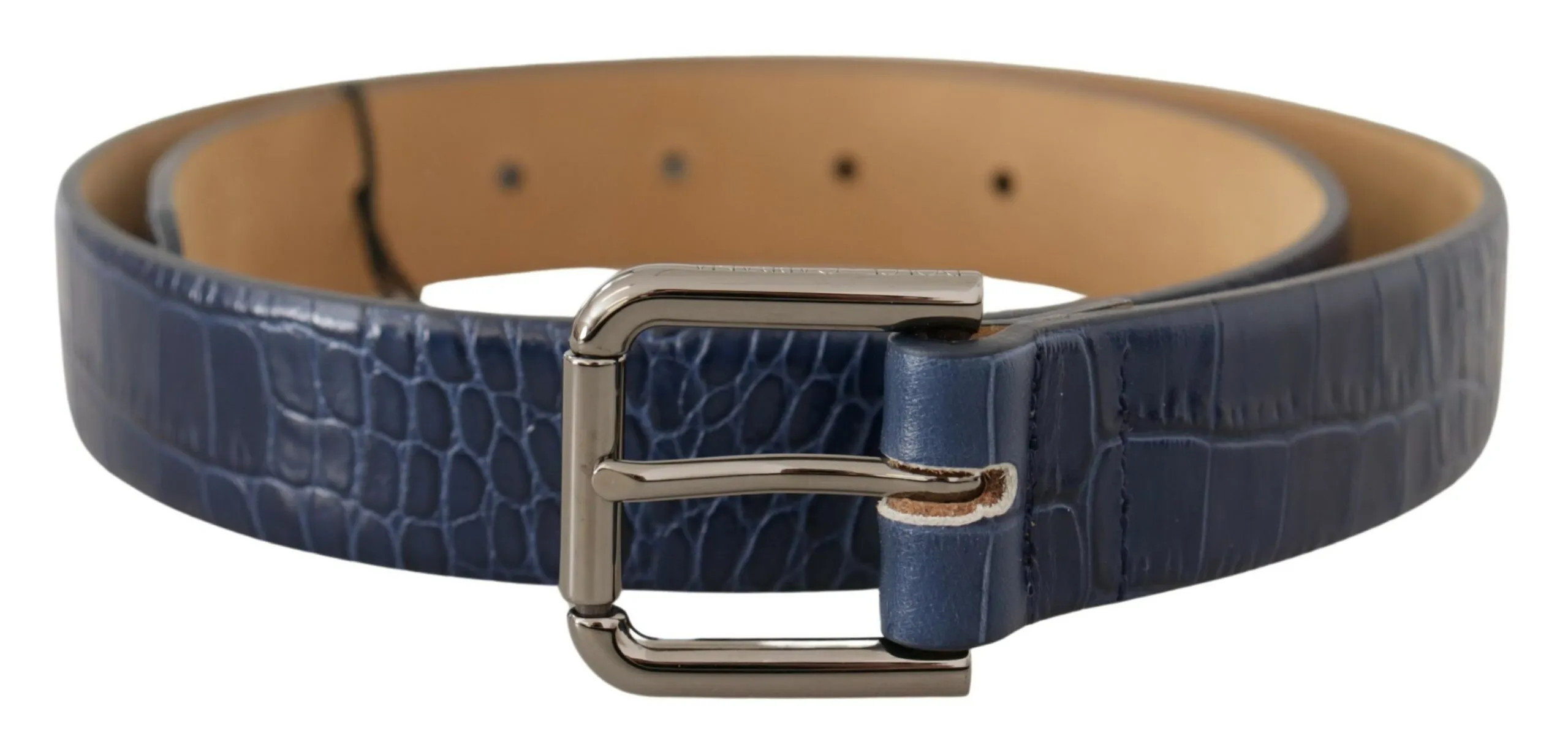 Dolce & Gabbana Men's Elegant Genuine Crocodile Leather Belt