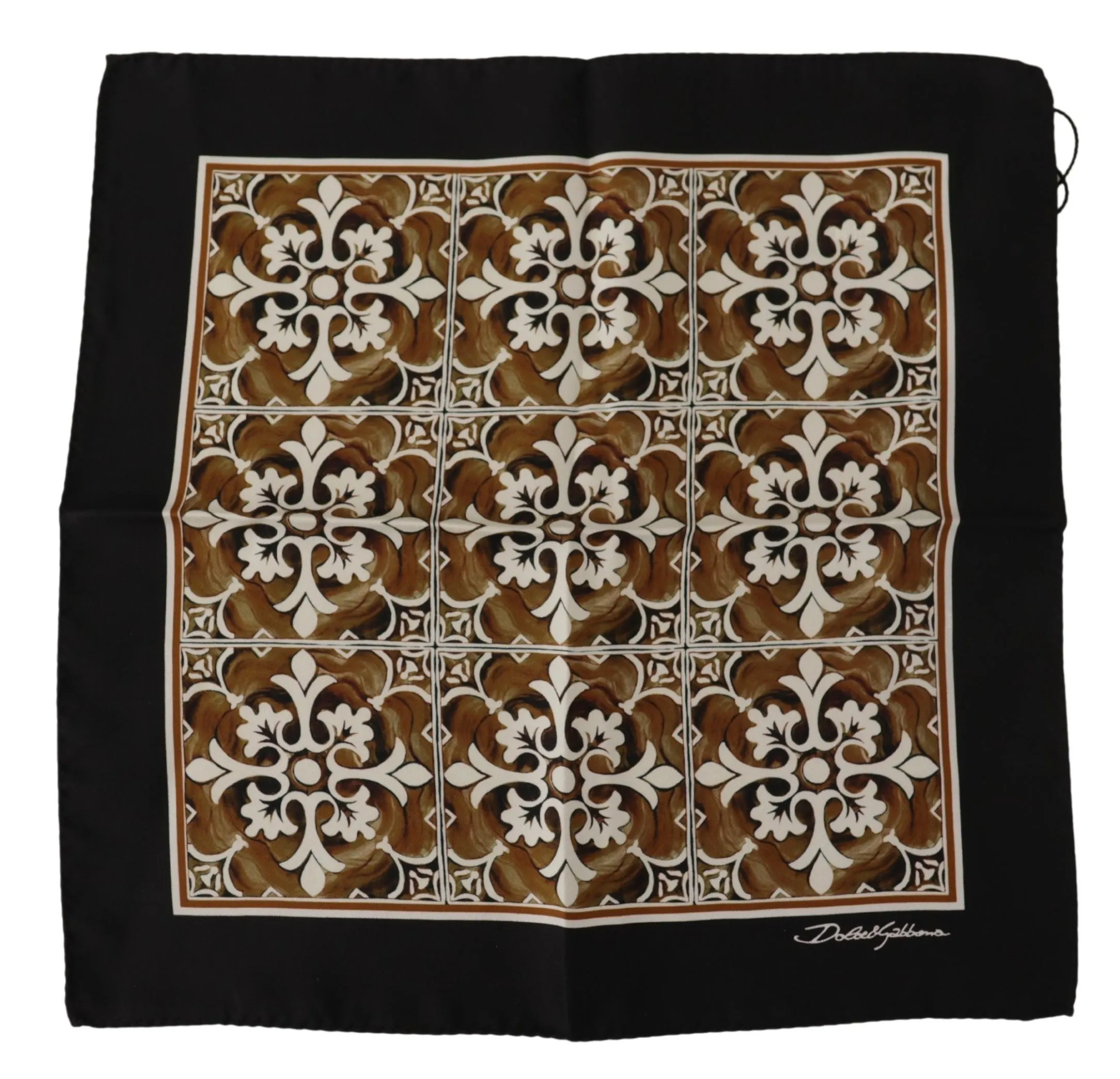 Dolce & Gabbana Women's Chic Geometric Silk Square Scarf