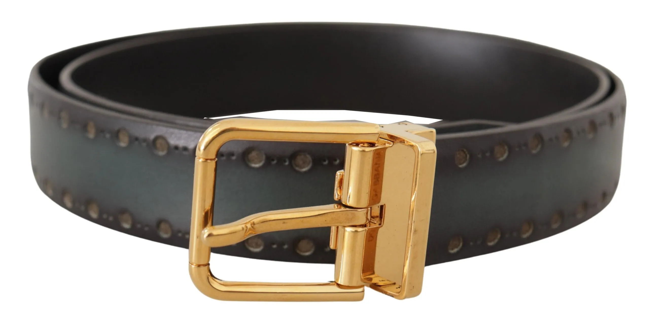 Dolce & Gabbana Men's Emerald Elegance Leather Belt