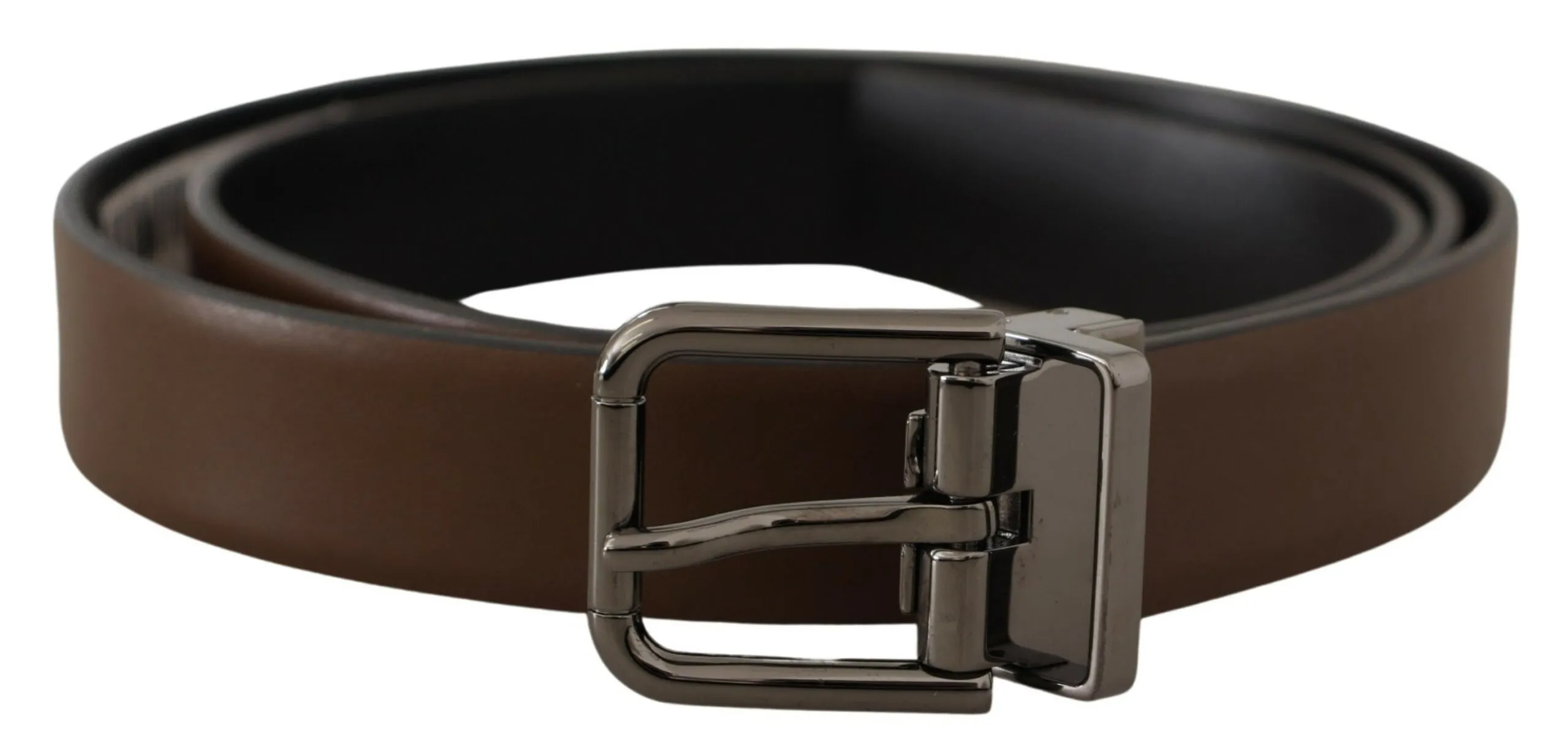 Dolce & Gabbana Men's Classic Brown Leather Belt