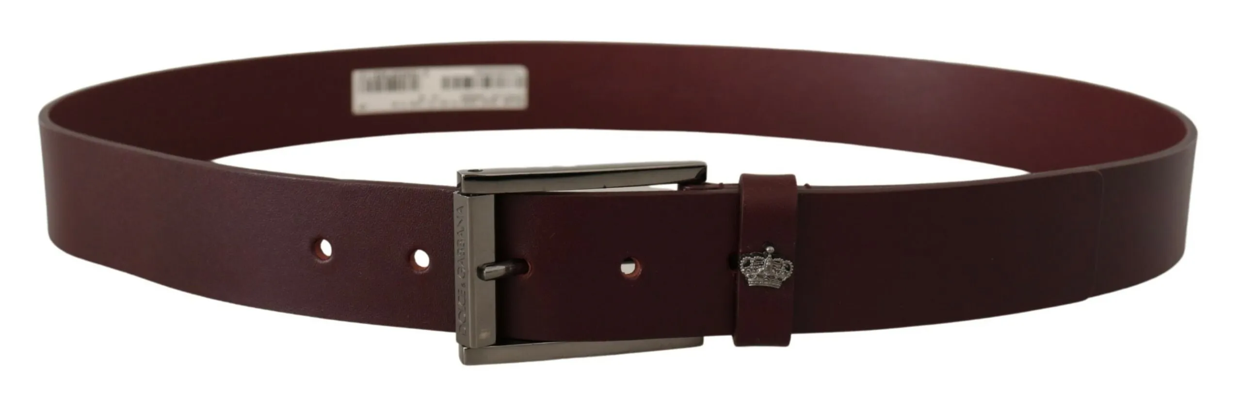 Dolce & Gabbana Men's Elegant Brown Leather Designer Belt