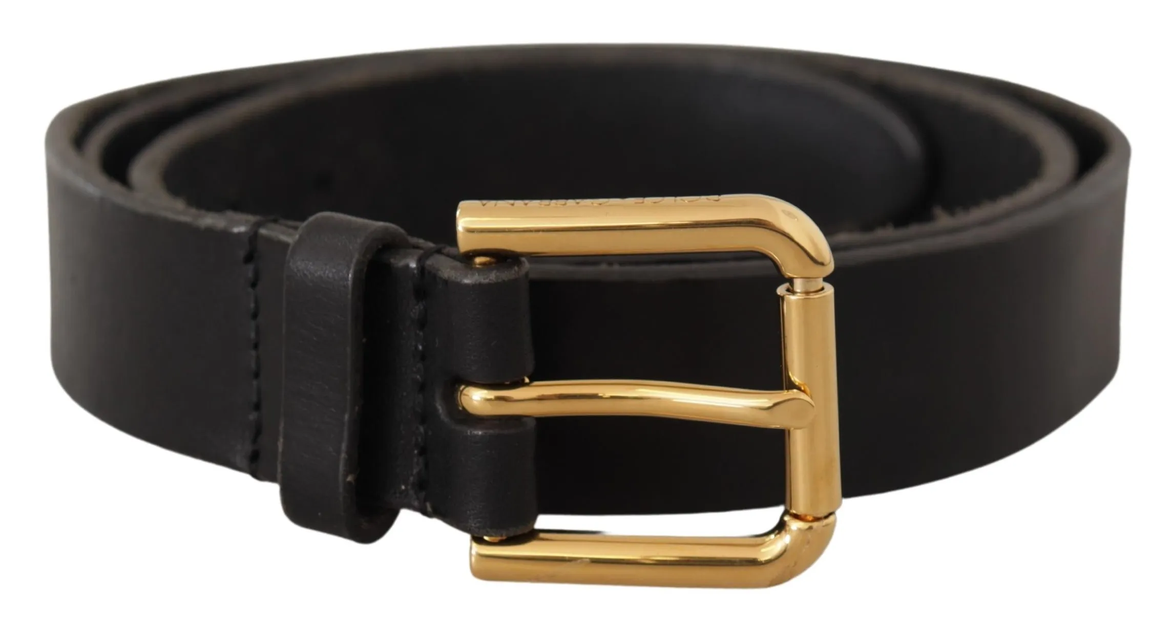 Dolce & Gabbana Men's Elegant Leather Belt with Metal Buckle