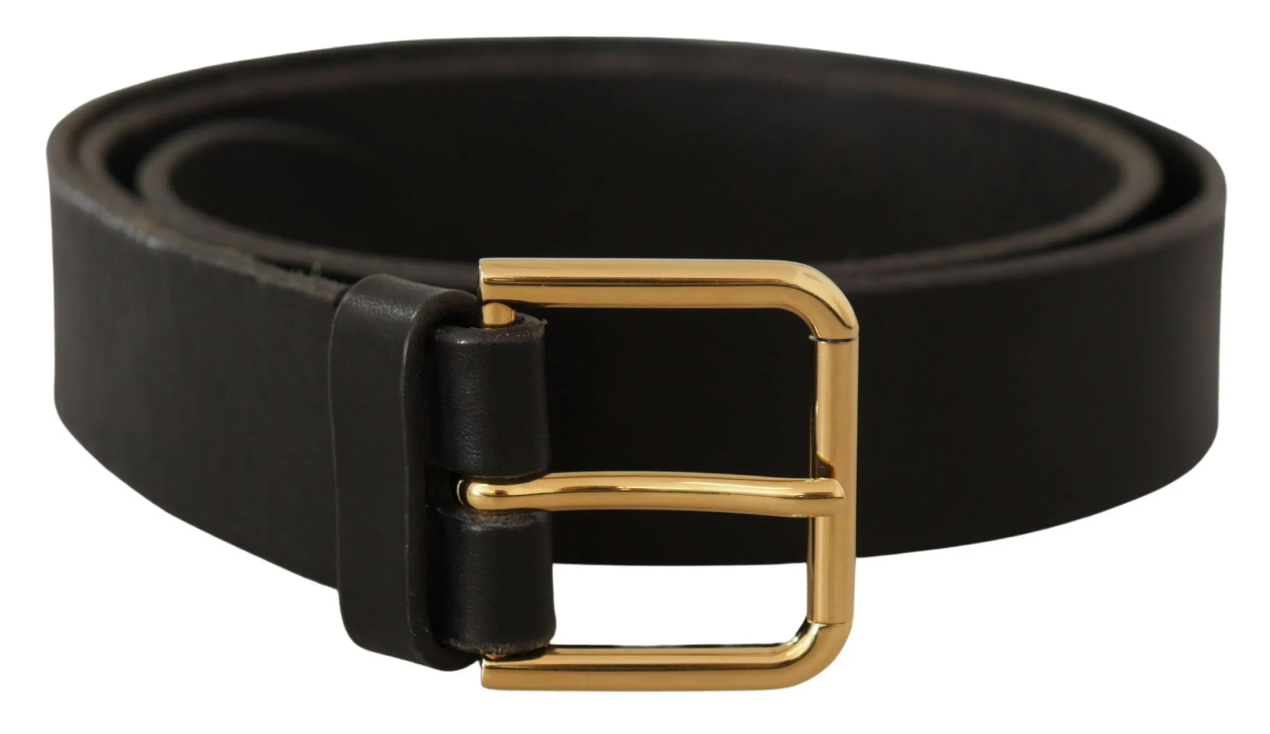 Dolce & Gabbana Men's Elegant Leather Belt with Metal Buckle