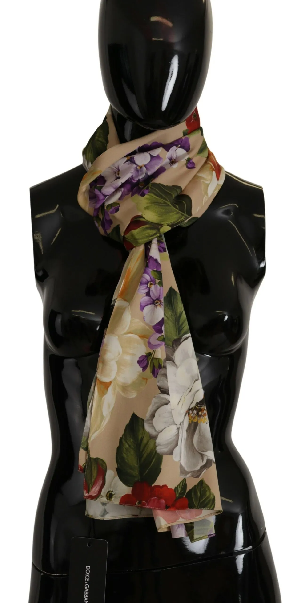 Dolce & Gabbana Women's Floral Silk-Blend Luxury Scarf