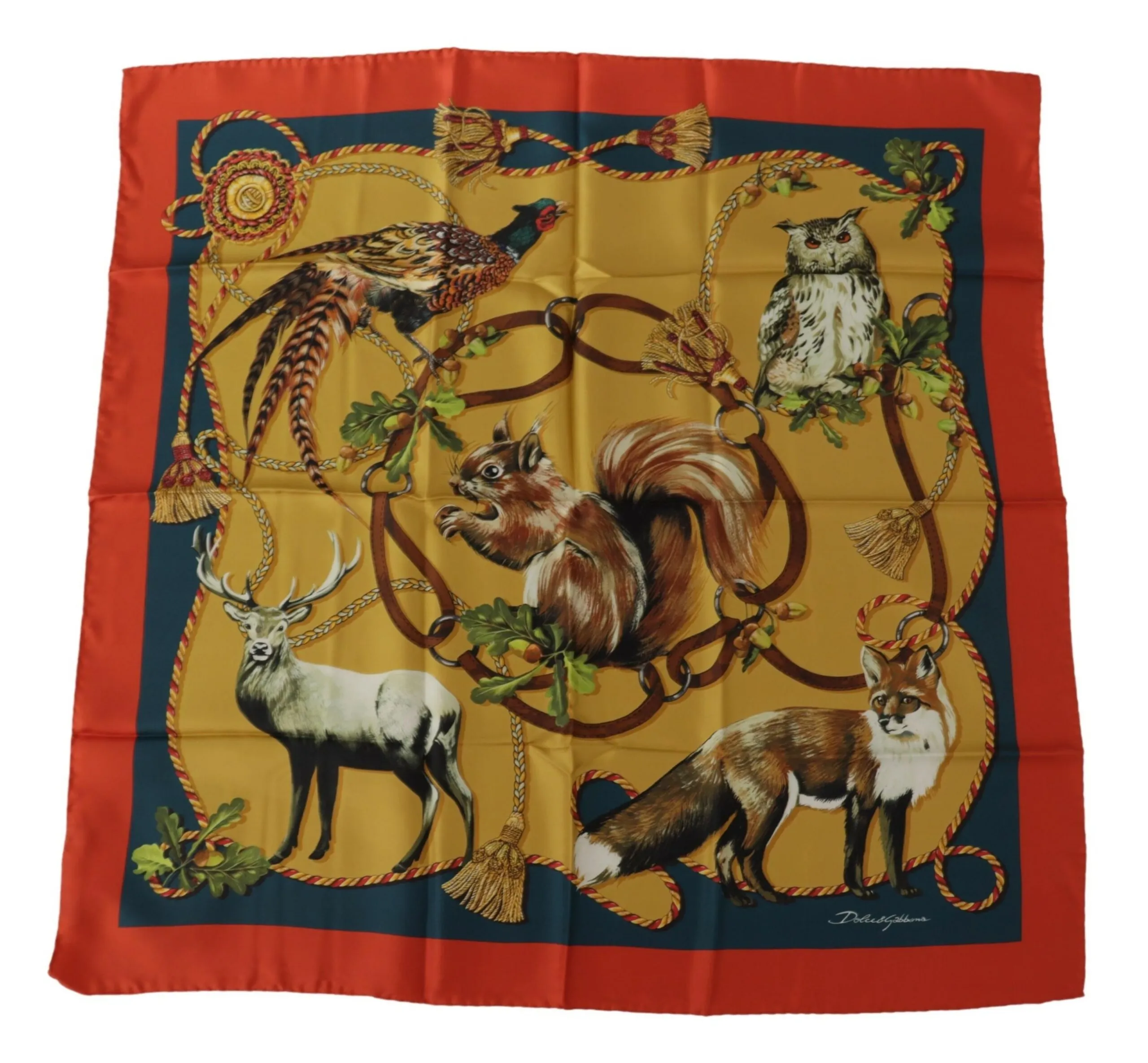 Dolce & Gabbana Women's Elegant Multicolor Silk Scarf