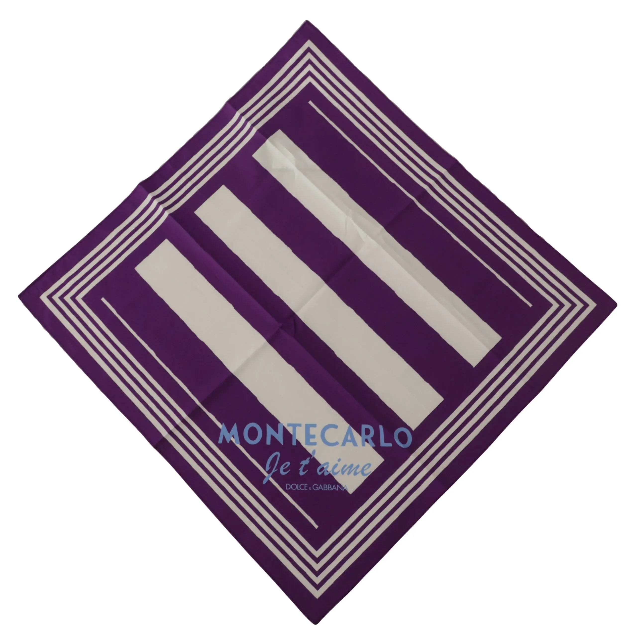 Dolce & Gabbana Women's Elegant Purple Stippled Cotton Scarf