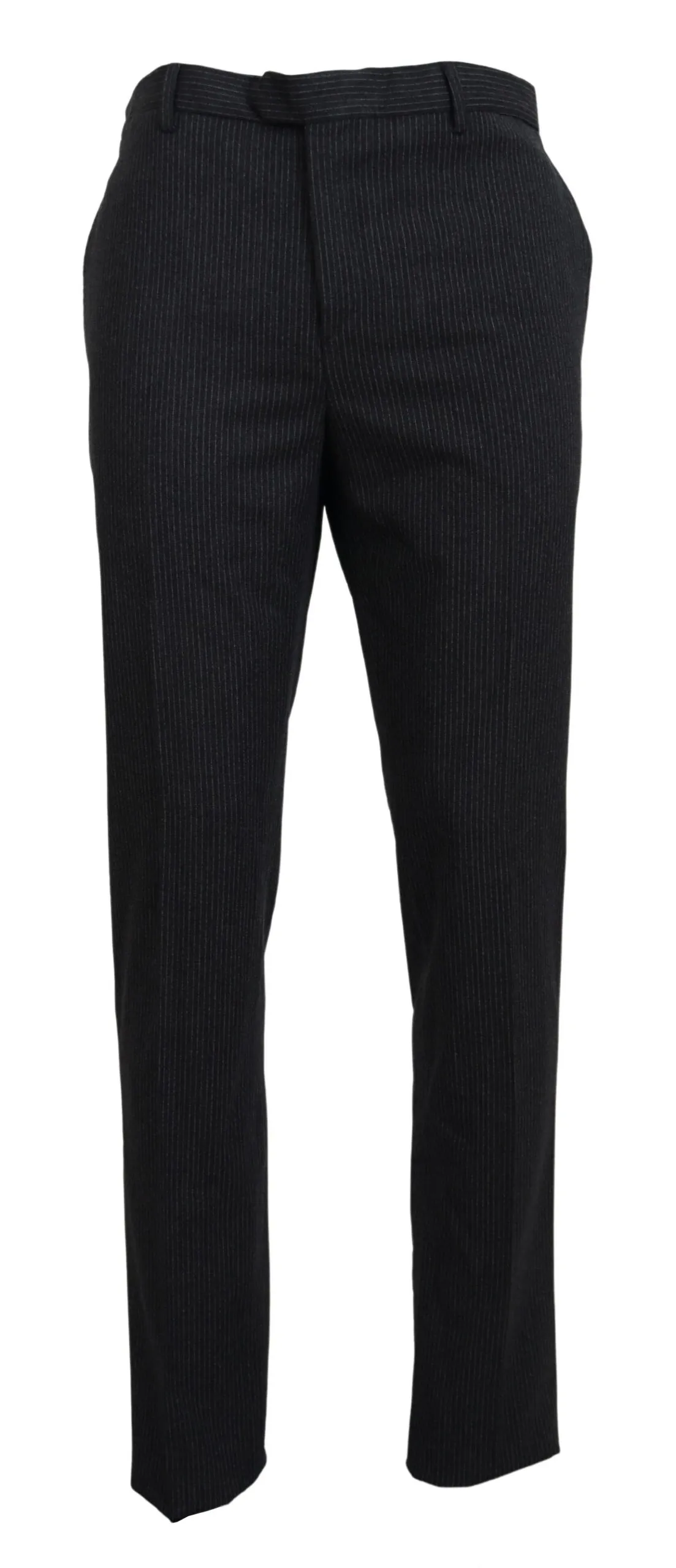 BENCIVENGA Men's Elegant Black Wool Blend Pants for Men