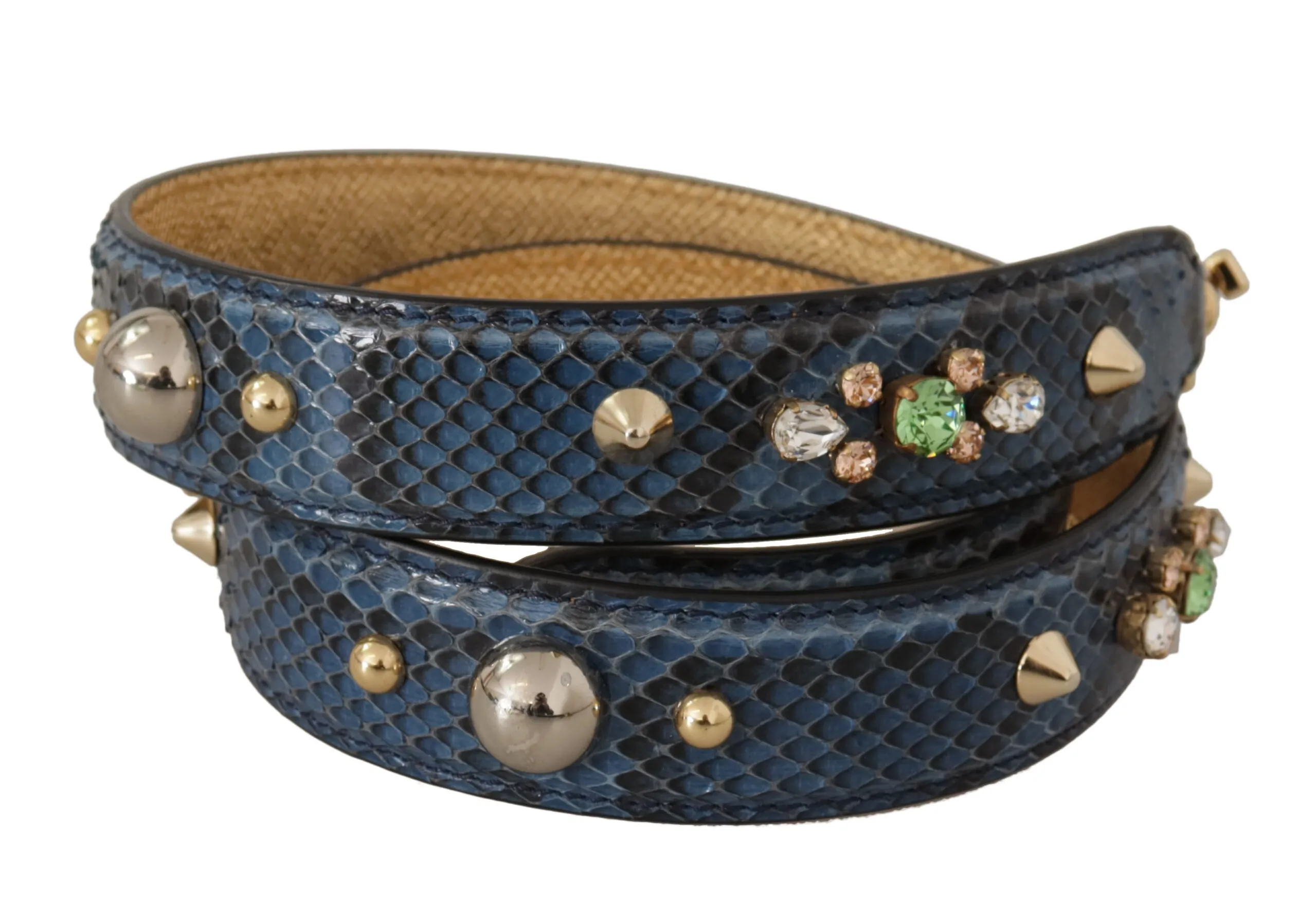 Dolce & Gabbana Women's Elegant Leather Shoulder Bag Strap in Blue