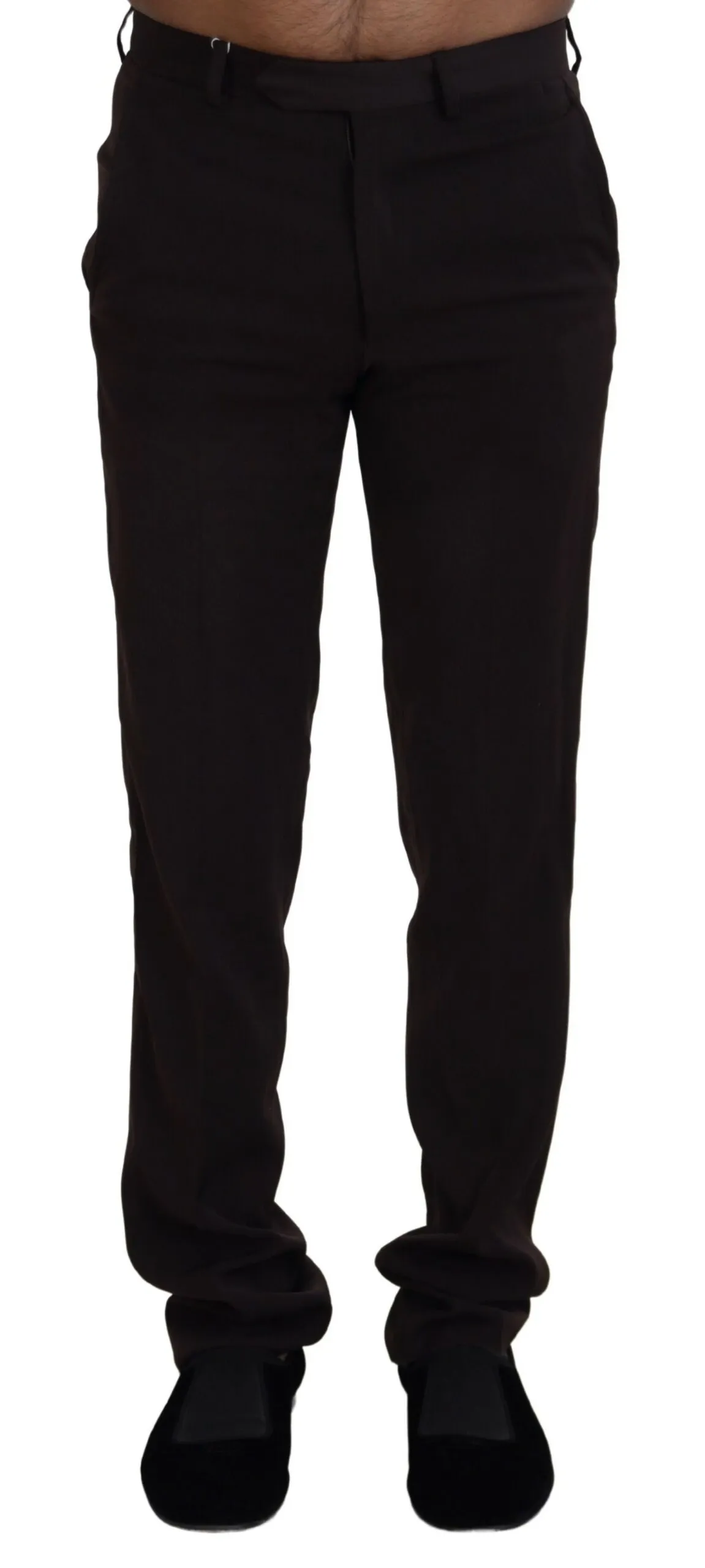 BENCIVENGA Men's Elegant Brown Italian Dress Pants