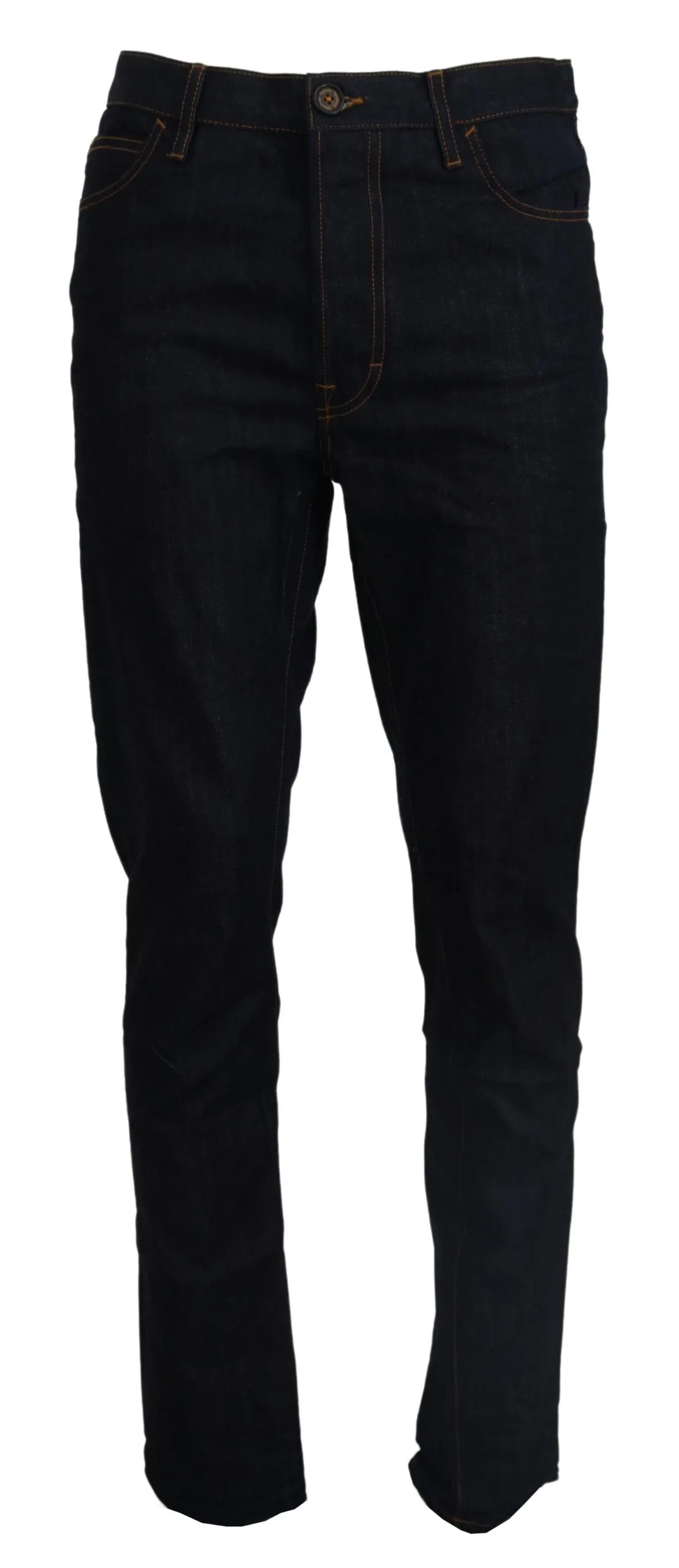 Vivienne Westwood Men's Elegant Tapered Blue Denim Jeans