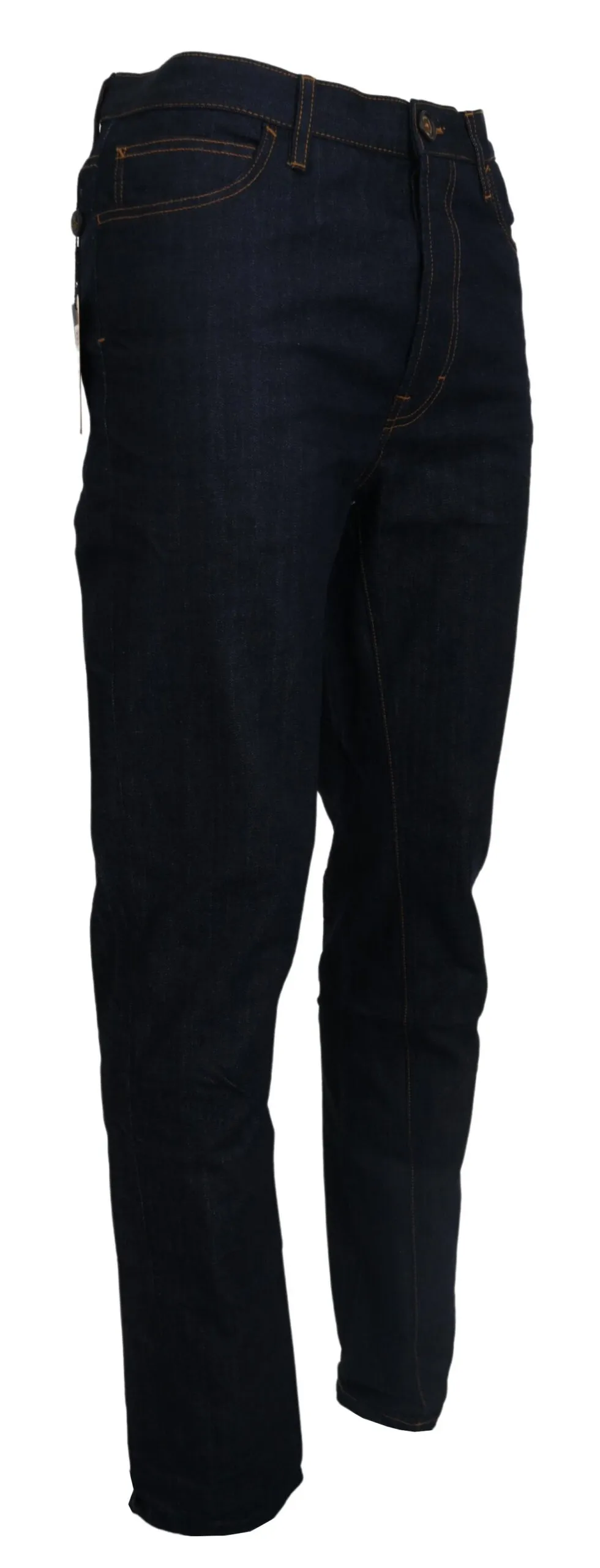 Vivienne Westwood Men's Elegant Tapered Blue Denim Jeans