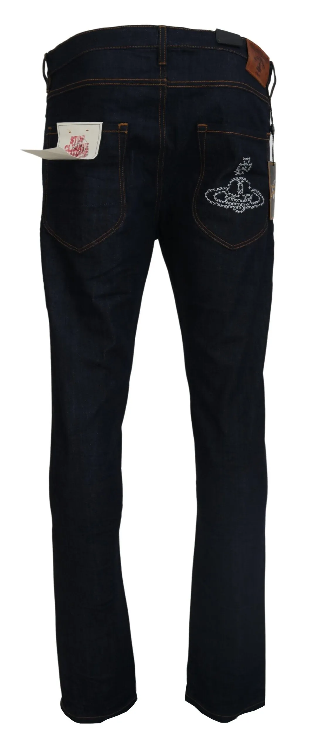 Vivienne Westwood Men's Tapered Dark Blue Stylish Denim Jeans