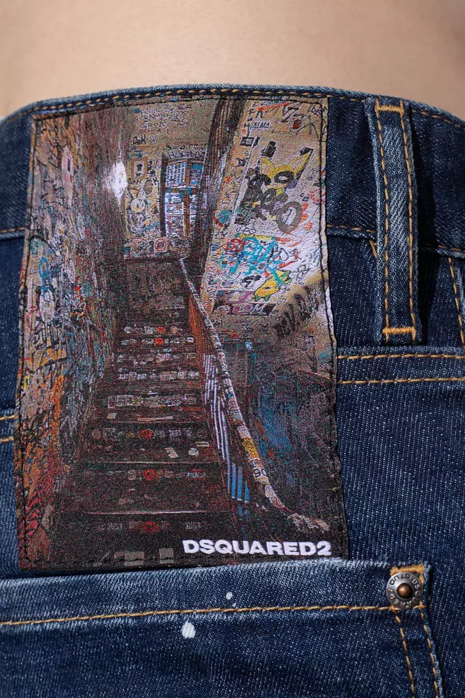 Dsquared² Men's Cool Guy Distressed Tapered Jeans with Splatter Effect
