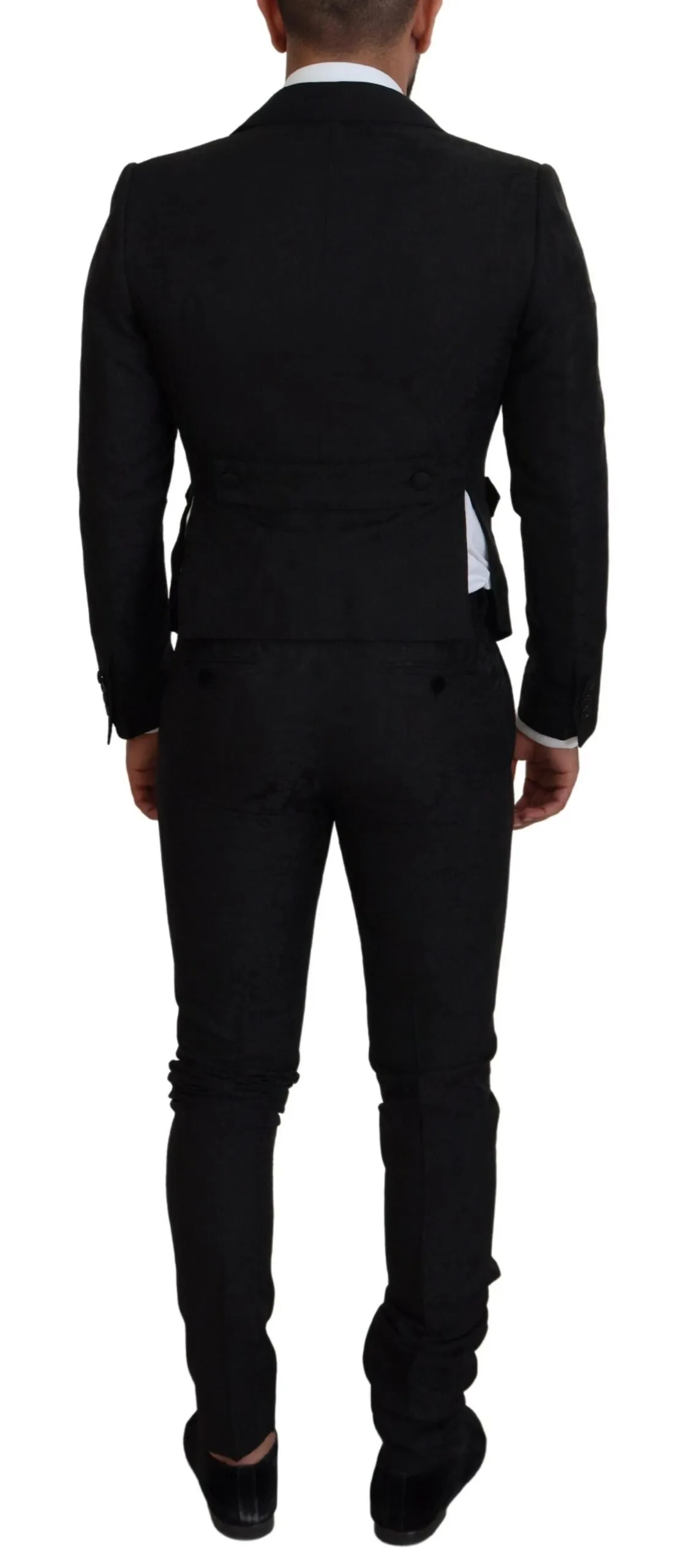 Dolce & Gabbana Men's Elegant Black Martini Suit for the Modern Man