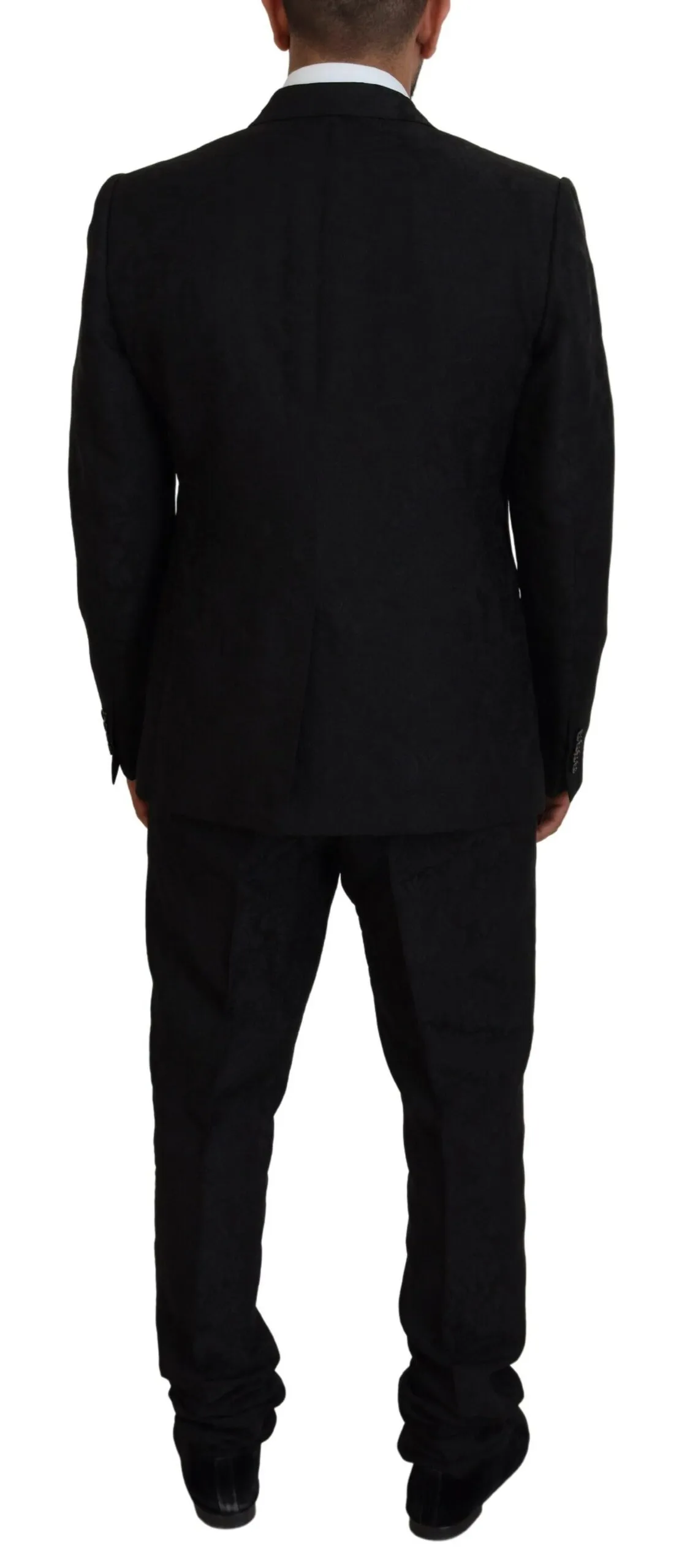 Dolce & Gabbana Men's Black Martini Slim Fit Designer Suit