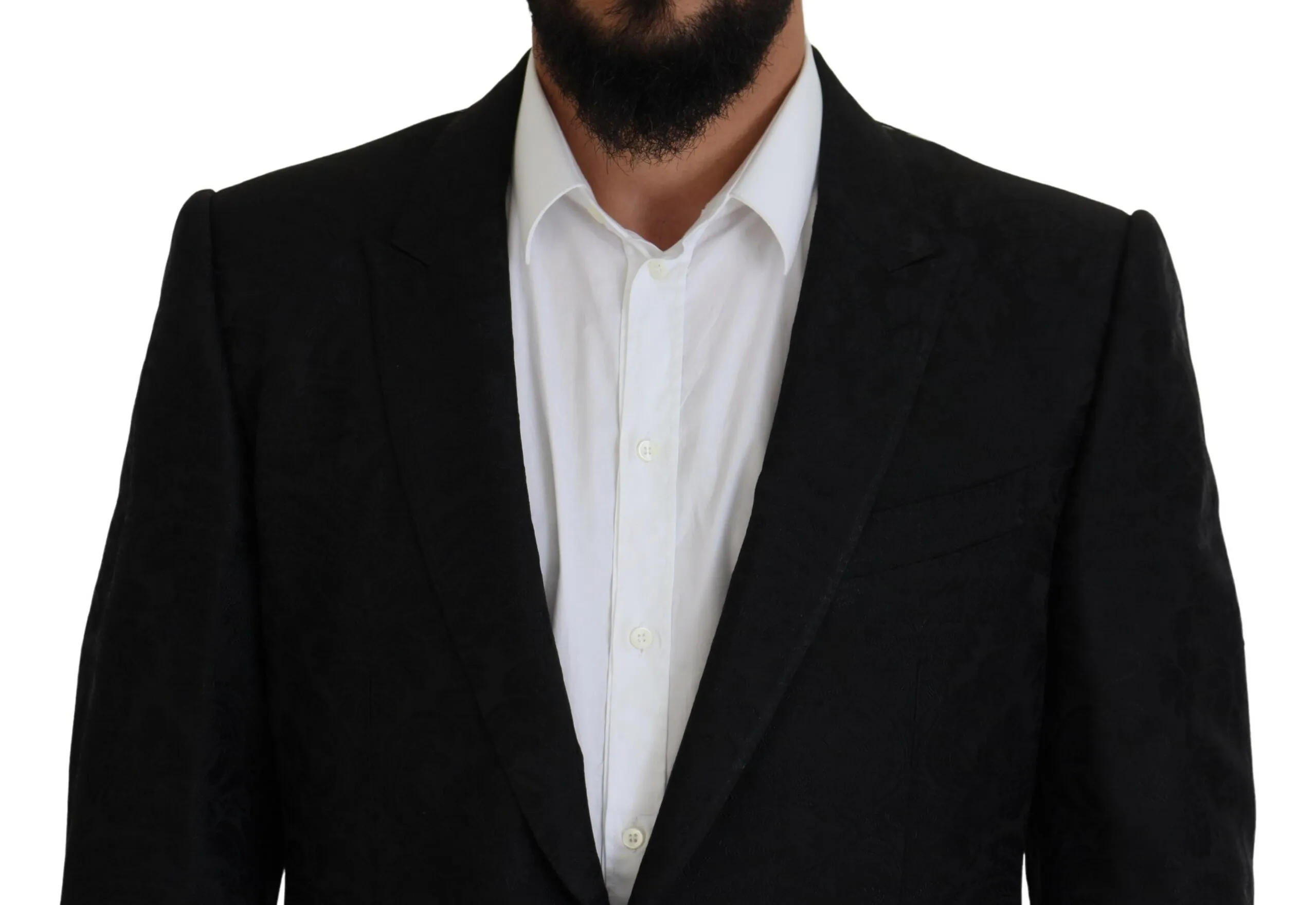 Dolce & Gabbana Men's Black Martini Slim Fit Designer Suit