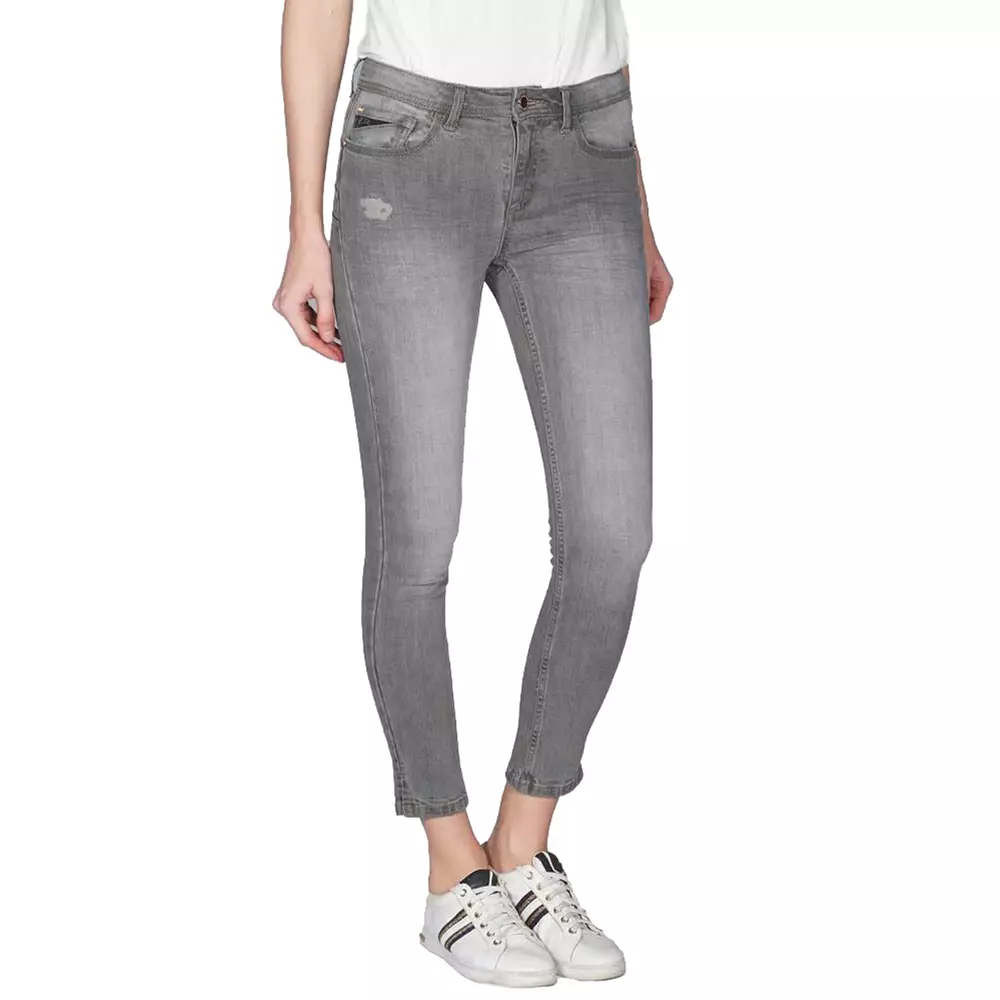 Yes Zee Women's Chic Gray Push-Up Jeggings for Effortless Style