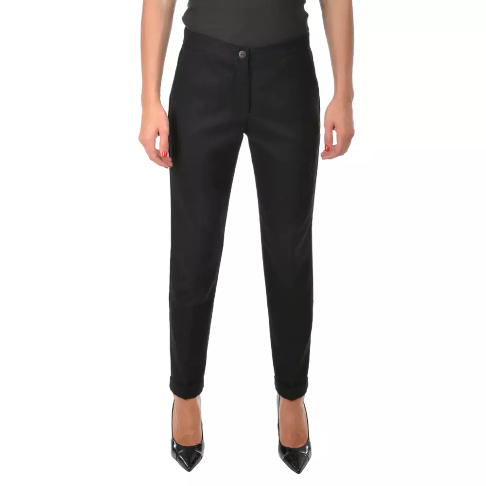 Yes Zee Women's Chic Cigarette Trousers with Sleek Pockets