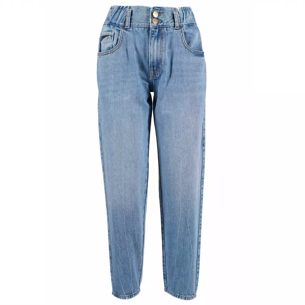Yes Zee Women's Blue Cotton Women's Jeans