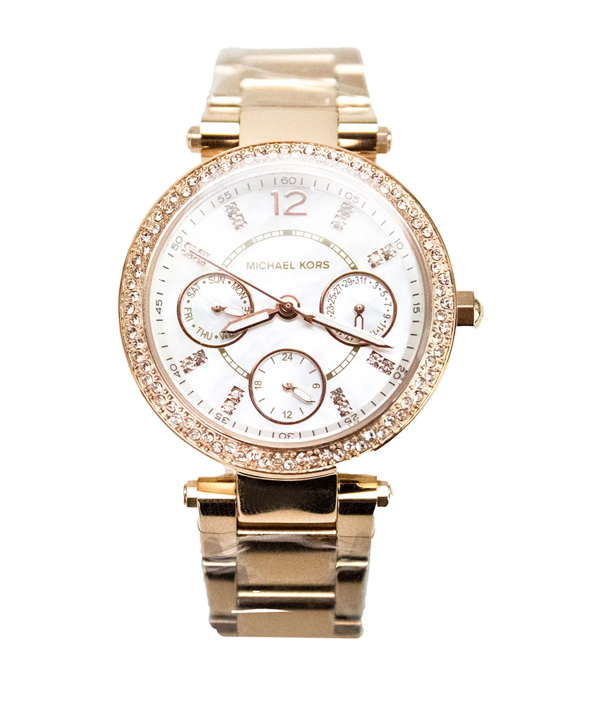 Michael Kors Women's Parker 35 mm Case Rose Gold Stainless Steel Watch MK5616