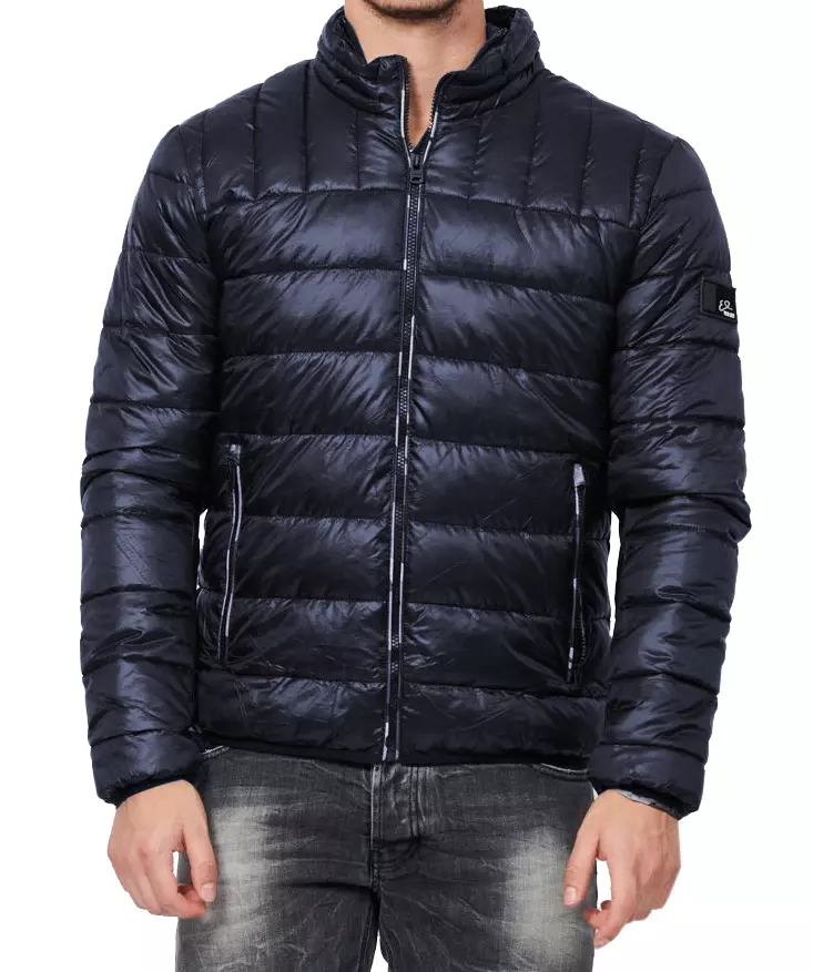 Yes Zee Men's Chic Camo-Lined Men's Quilted Jacket
