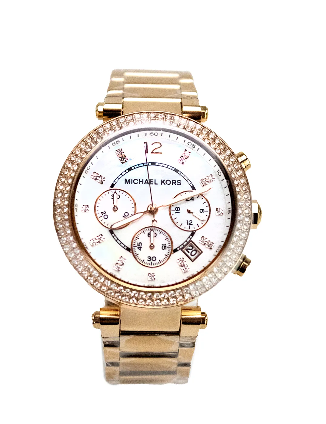 Michael Kors Women's Parker 40 mm Case Stainless Steel Rose Gold Tone Watch MK5491