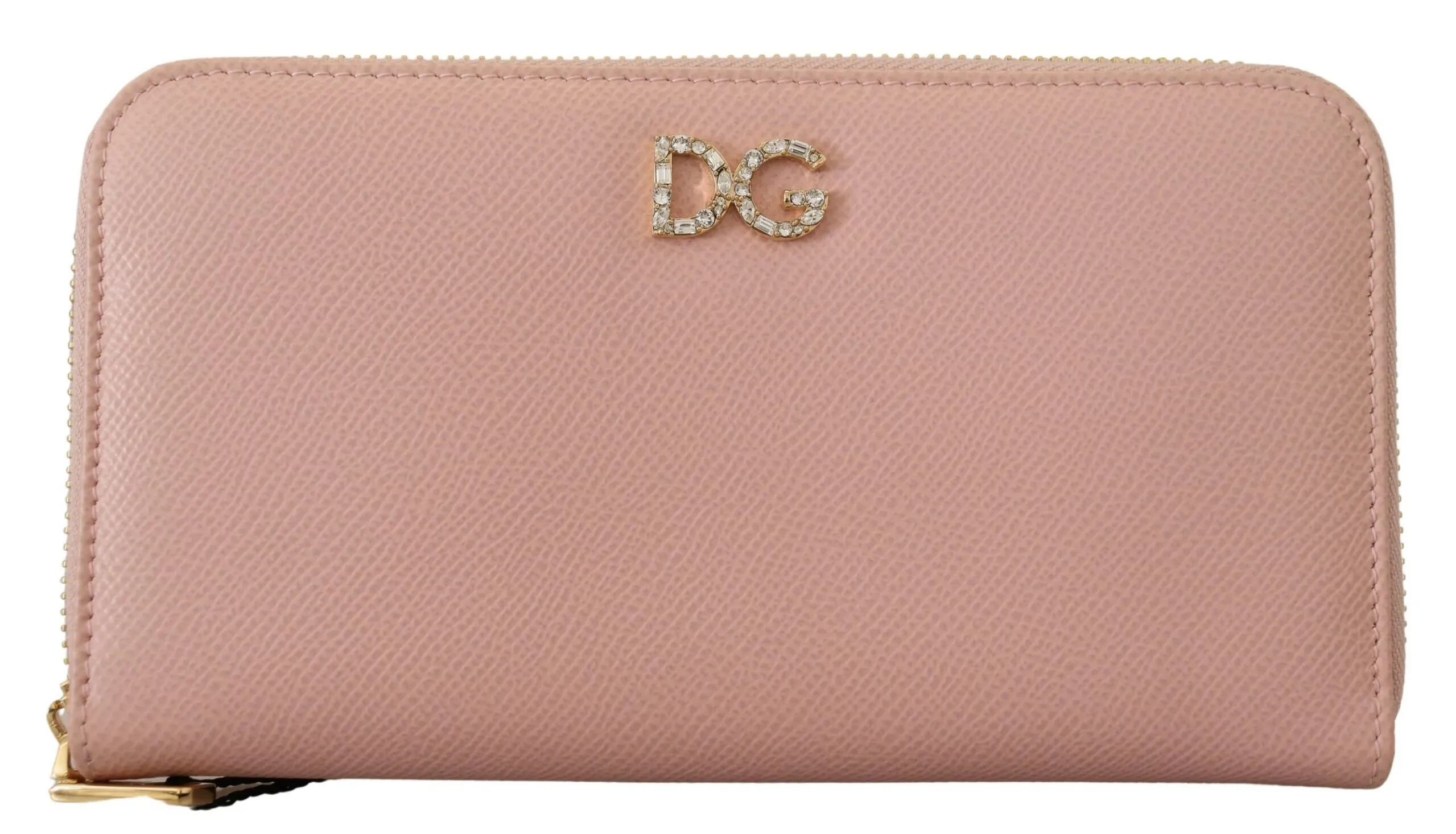 Dolce & Gabbana Women's Elegant Pink Leather Continental Wallet