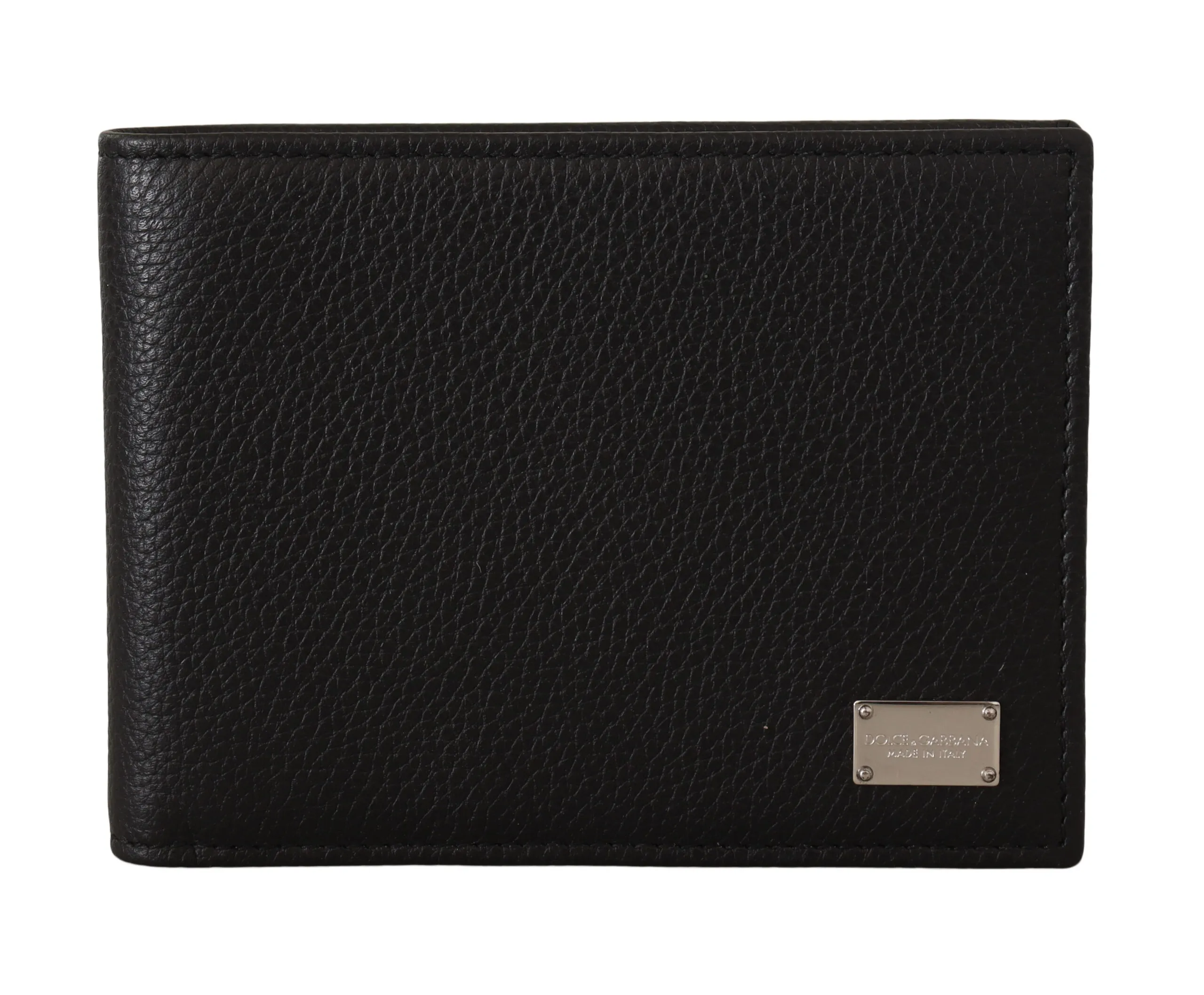 Dolce & Gabbana Men's Elegant Black Leather Bifold Wallet