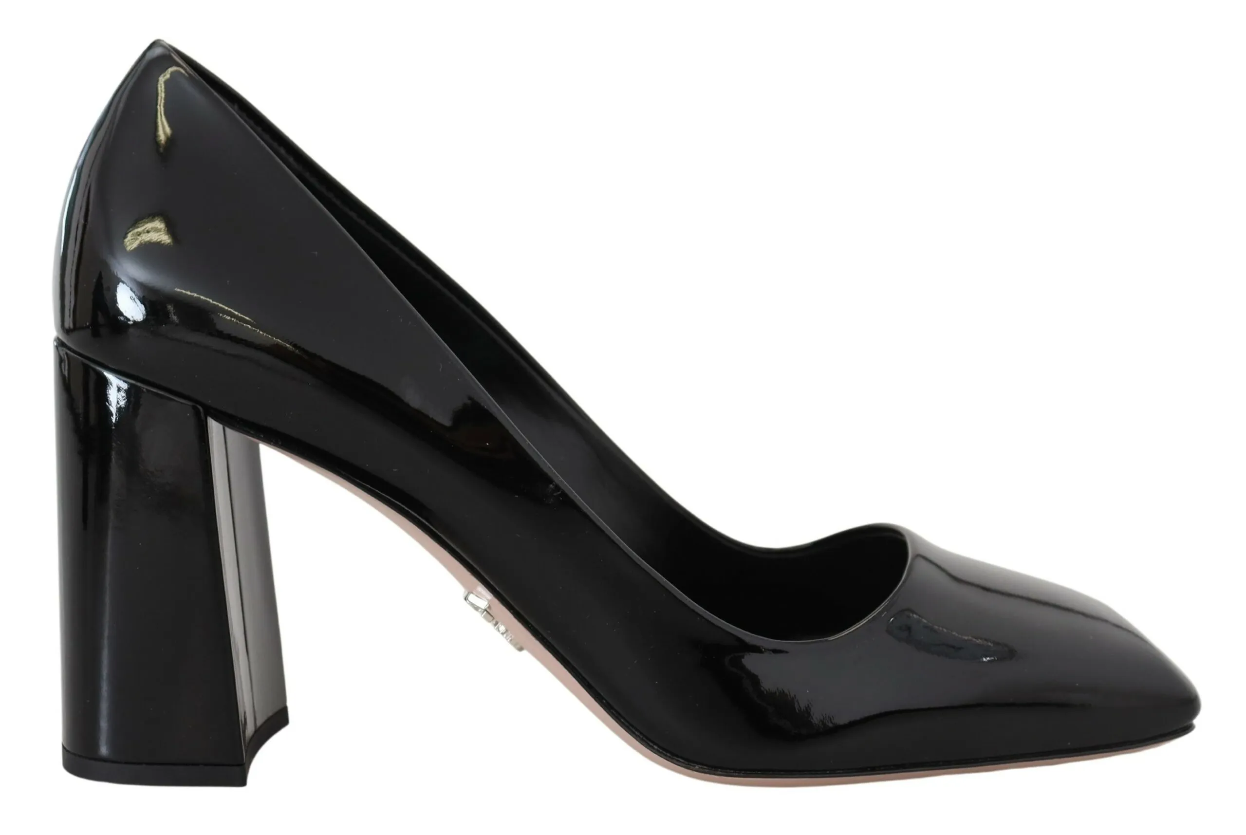 Prada Women's Elegant Square Toe Leather Pumps