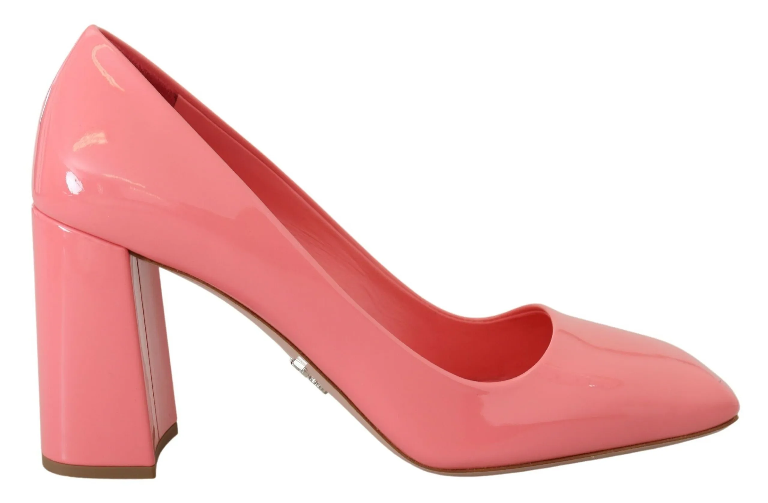 Prada Women's Elegant Square Toe Pink Heels