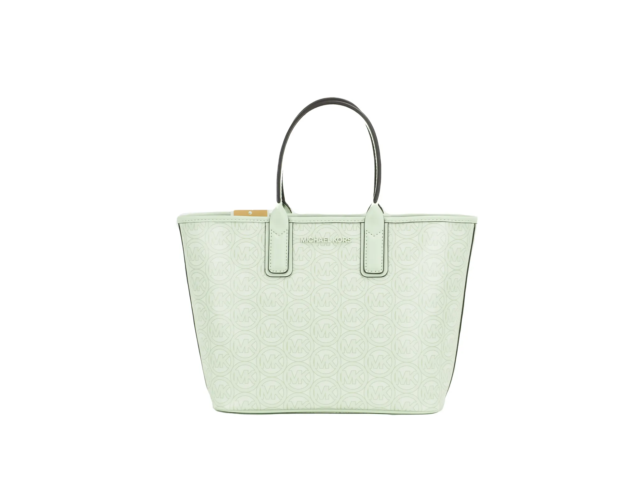 Michael Kors Women's Michael Kors Jodie Small Jacquard Logo Recycled Polyester Tote Handbag Atom Green
