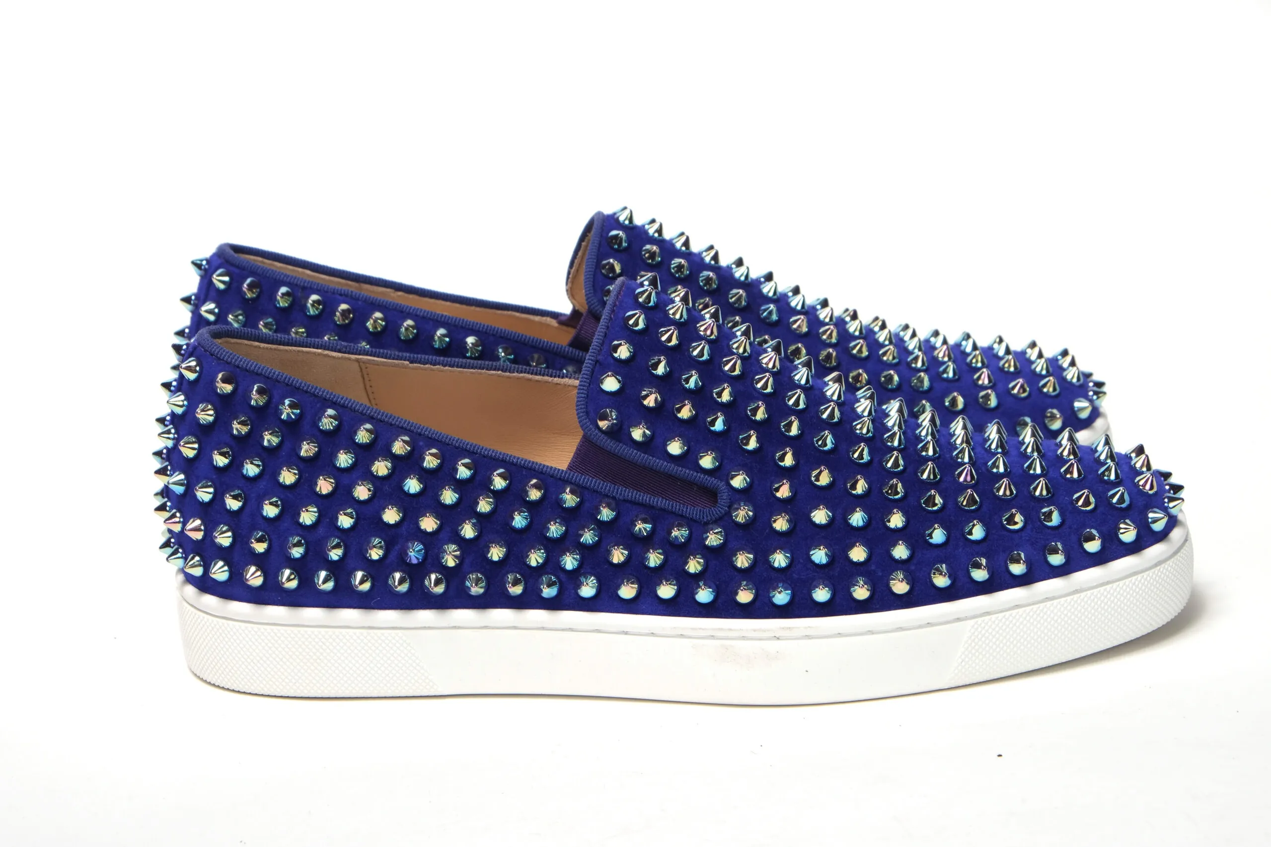Christian Louboutin Women's Rollerboat Flat Vea Electric Blue Sneaker
