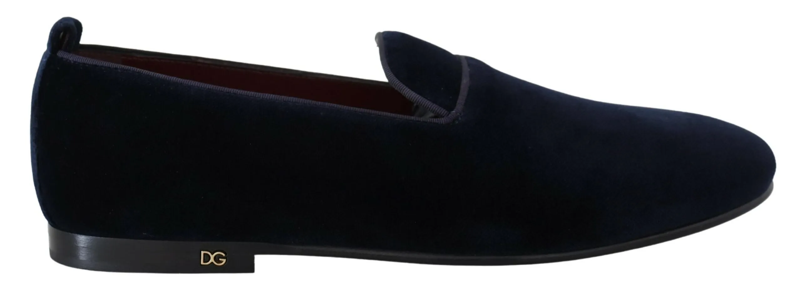 Dolce & Gabbana Men's Elegant Blue Slipper Loafers Formal Footwear
