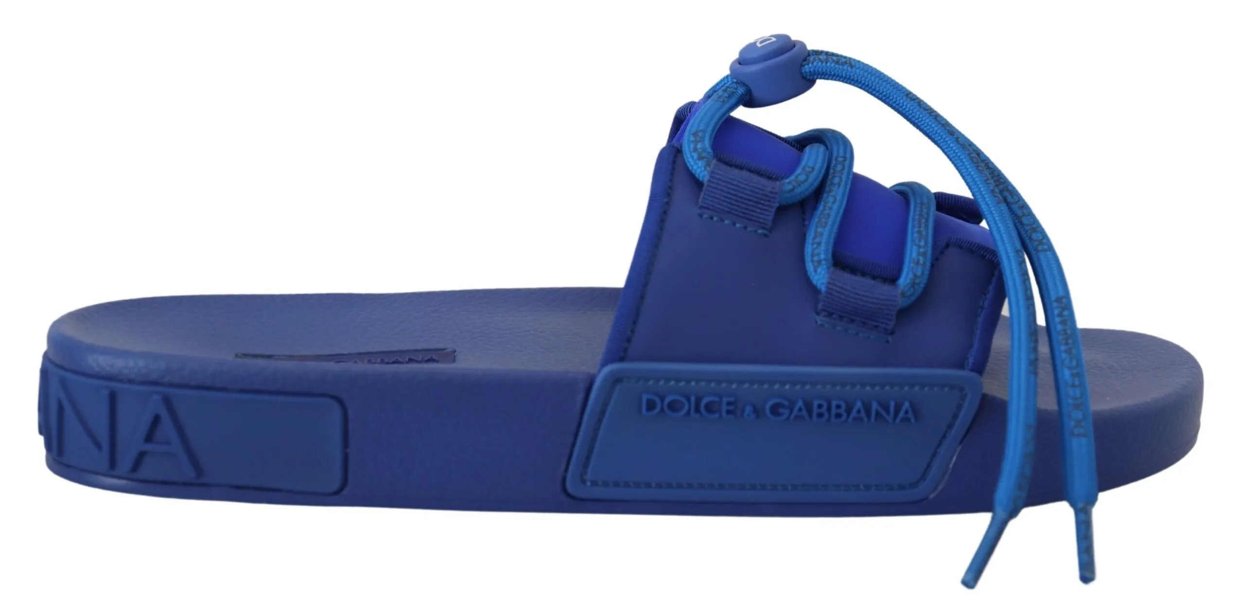 Dolce & Gabbana Men's Elegant Blue Slide Sandals