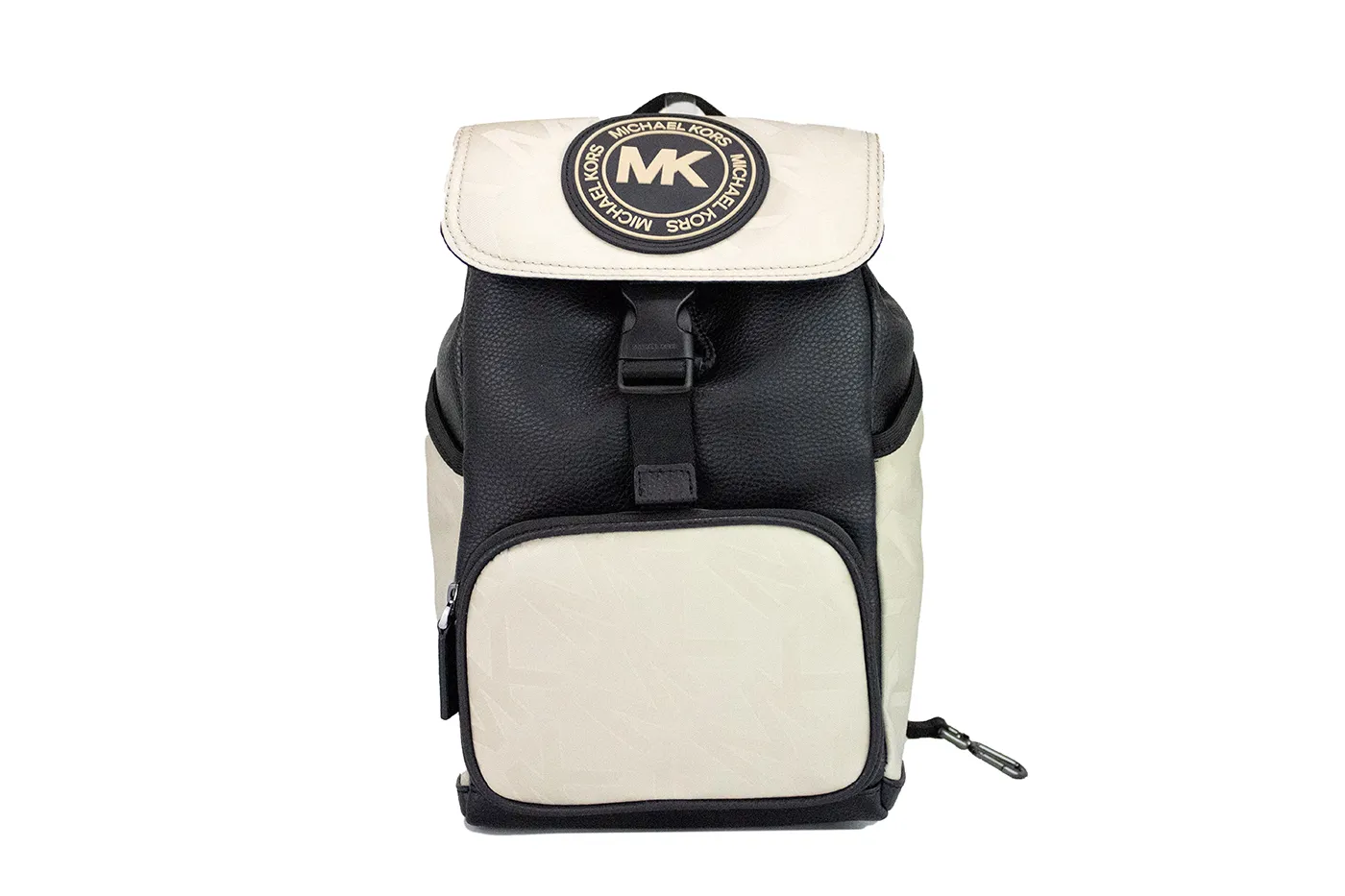 Michael Kors Women's Kent Medium Hemp Nylon Pebbled Leather Slingpack Backpack Bag