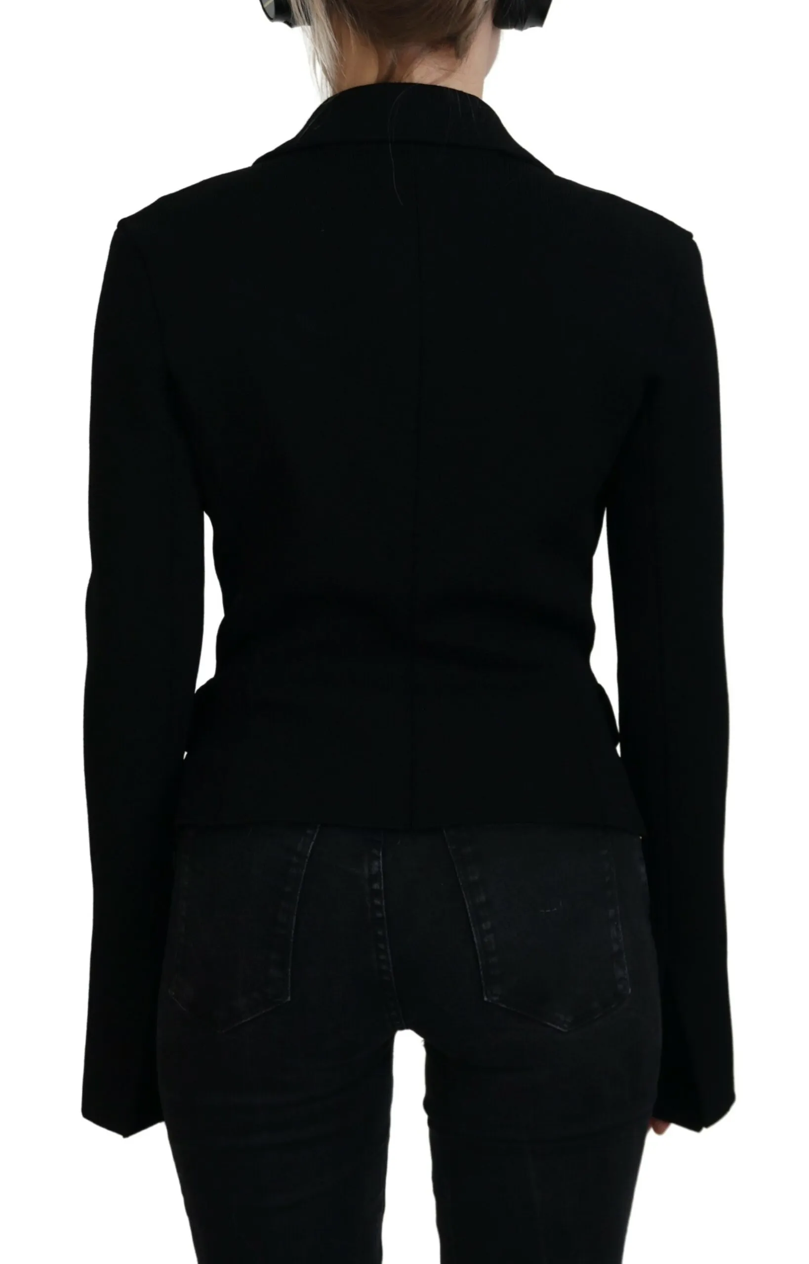 Dolce & Gabbana Women's Elegant Black Long Sleeve Jacket